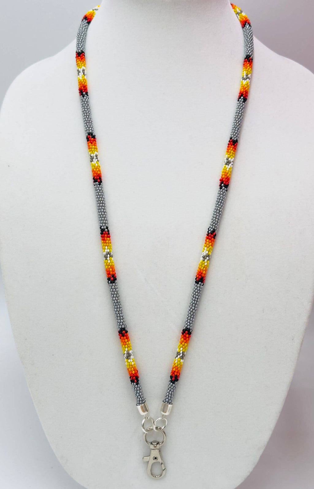 Grey Fire rope lanyard
