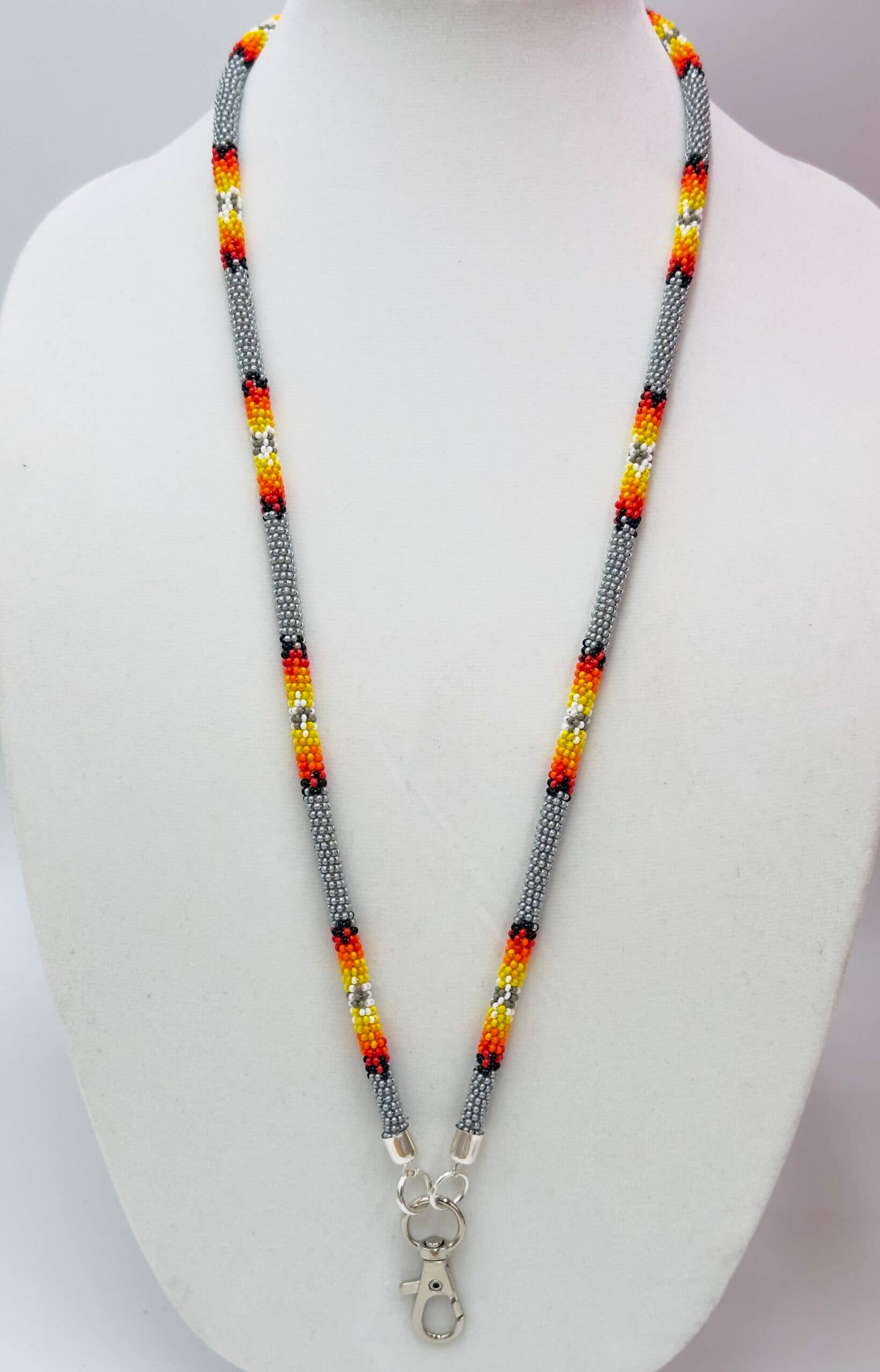 Grey Fire rope lanyard