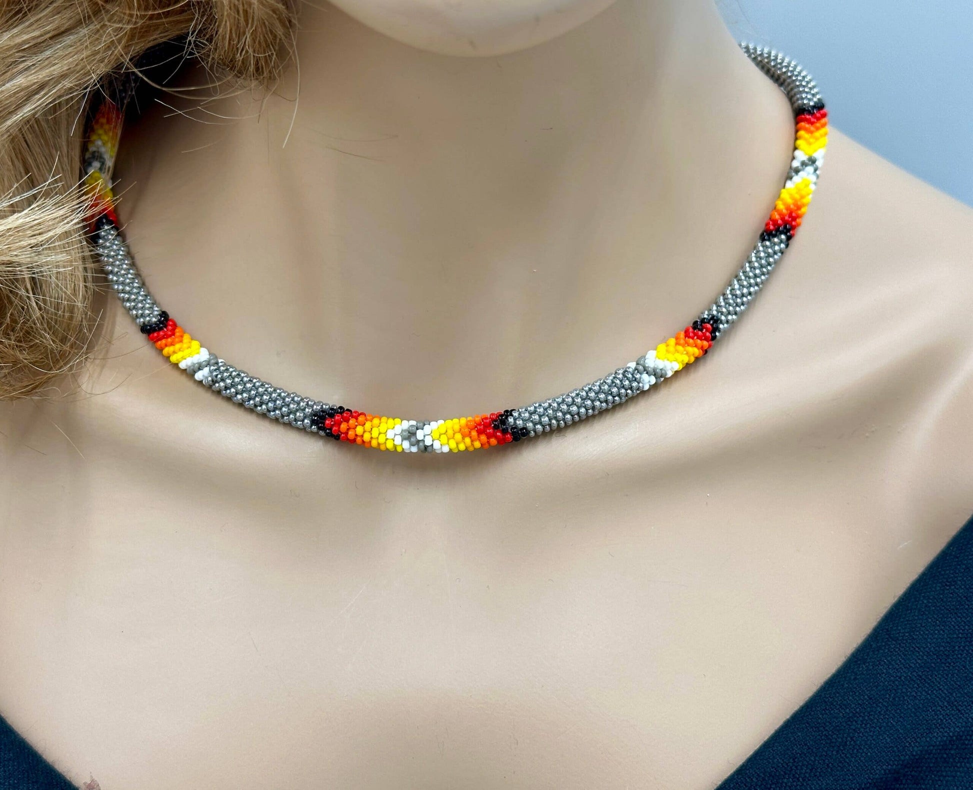 Gray Rope necklace