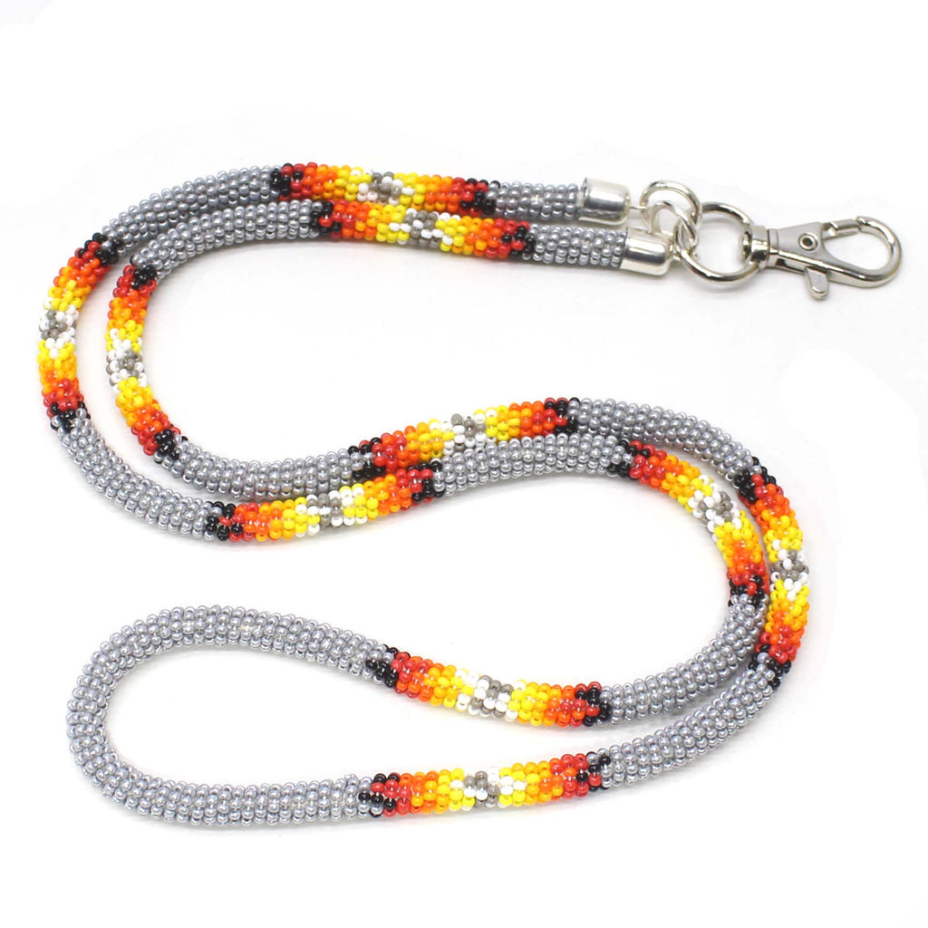 Grey Fire rope lanyard