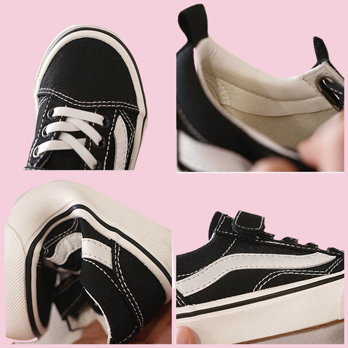 Kid Black Skater Shoes