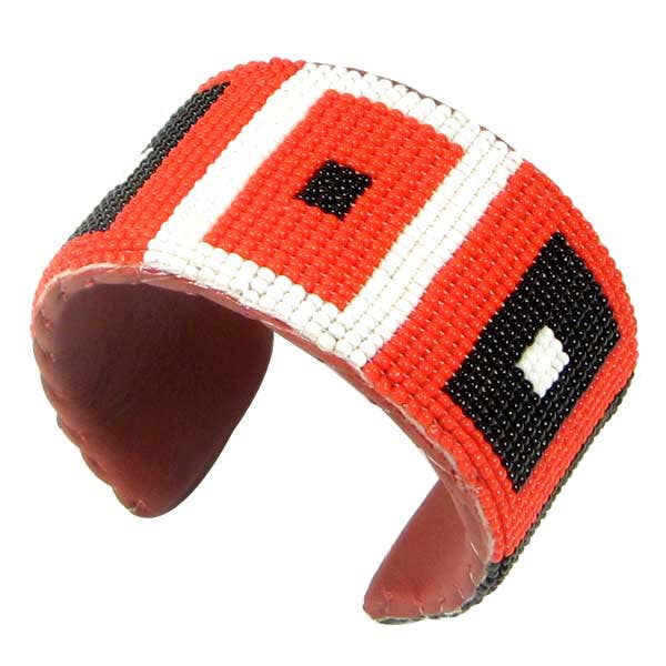 Red Squares Cuff