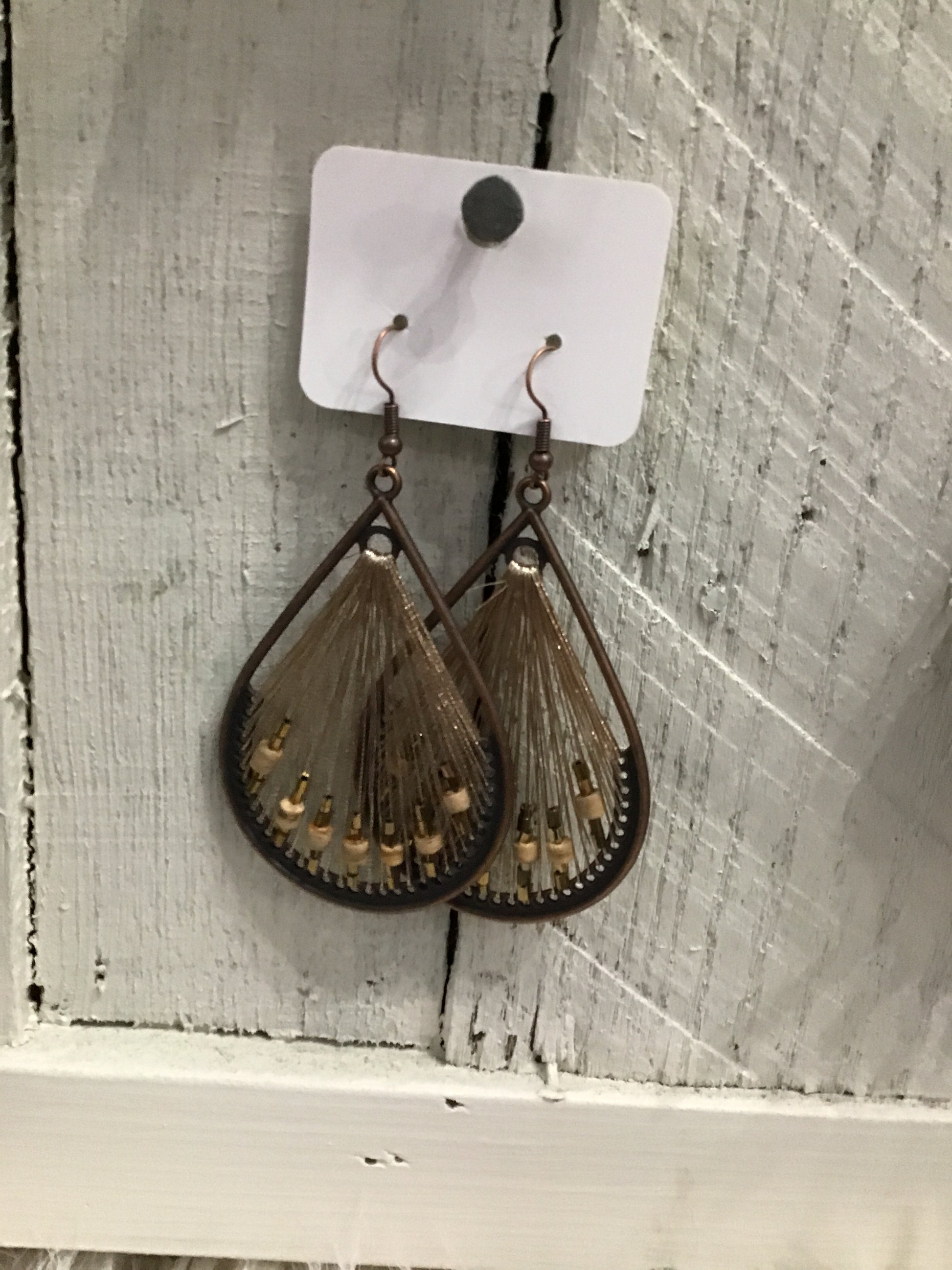 Large beaded earrings