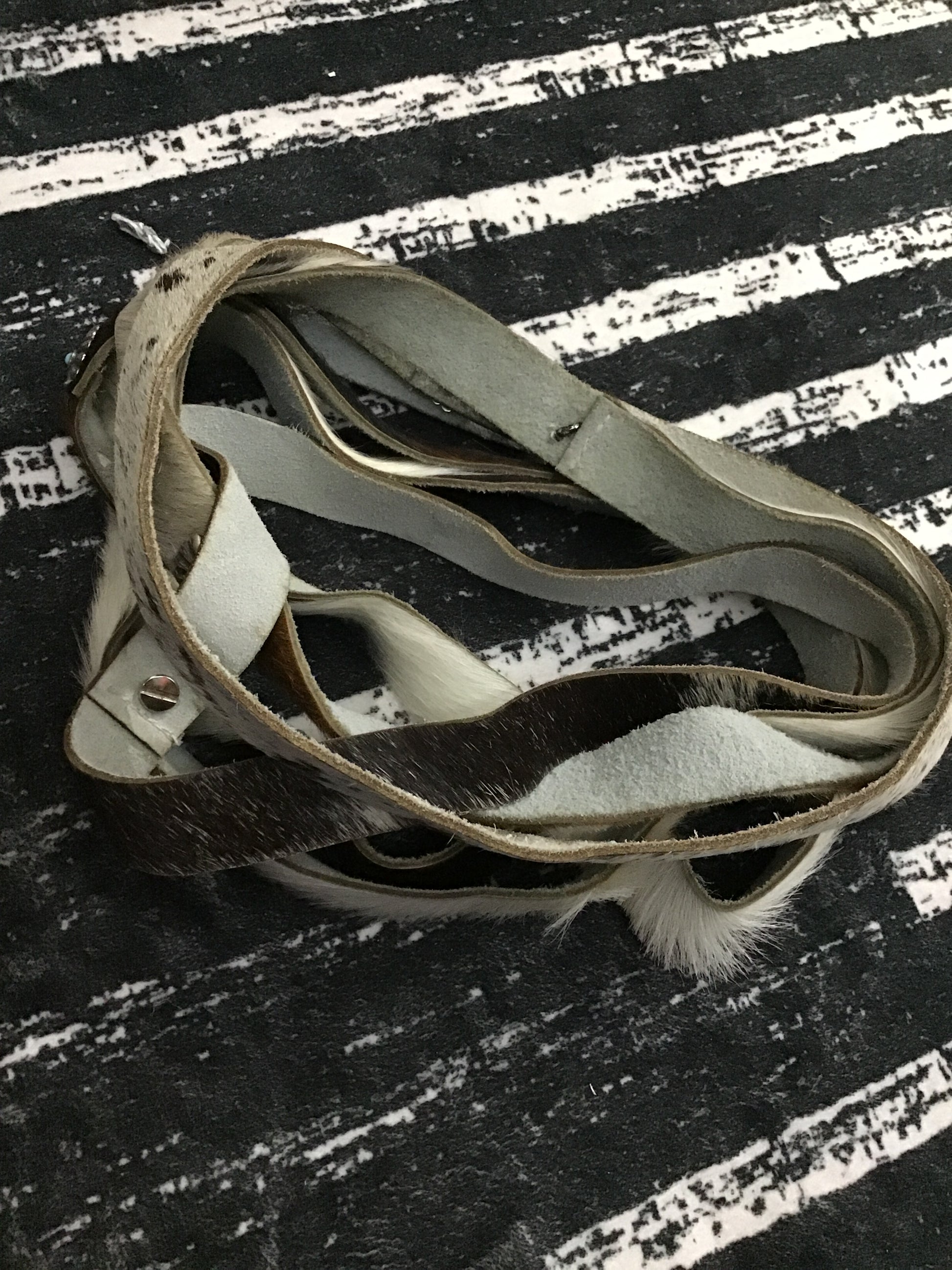 Cowhide hatbands