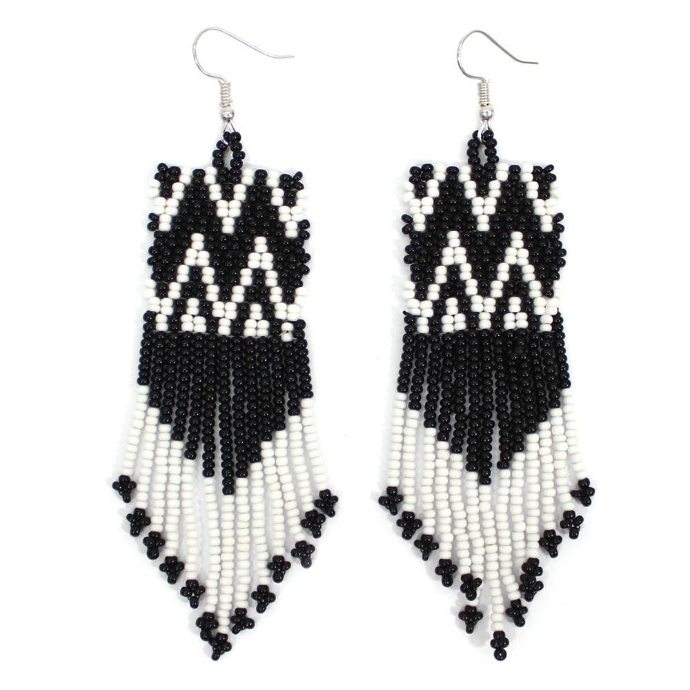 Chevron Black  Earrings