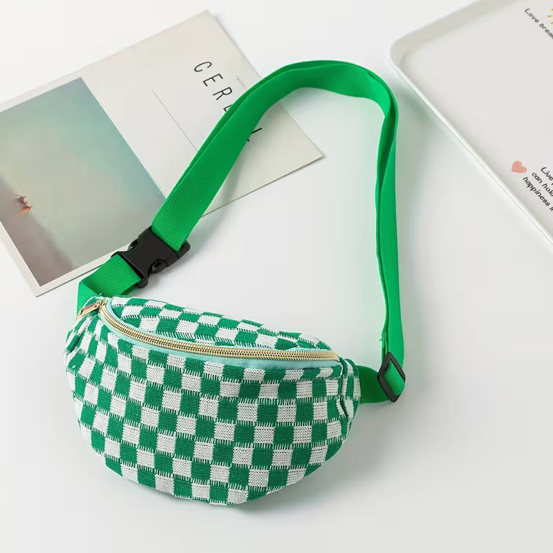 CHECKERED FANNY PACK