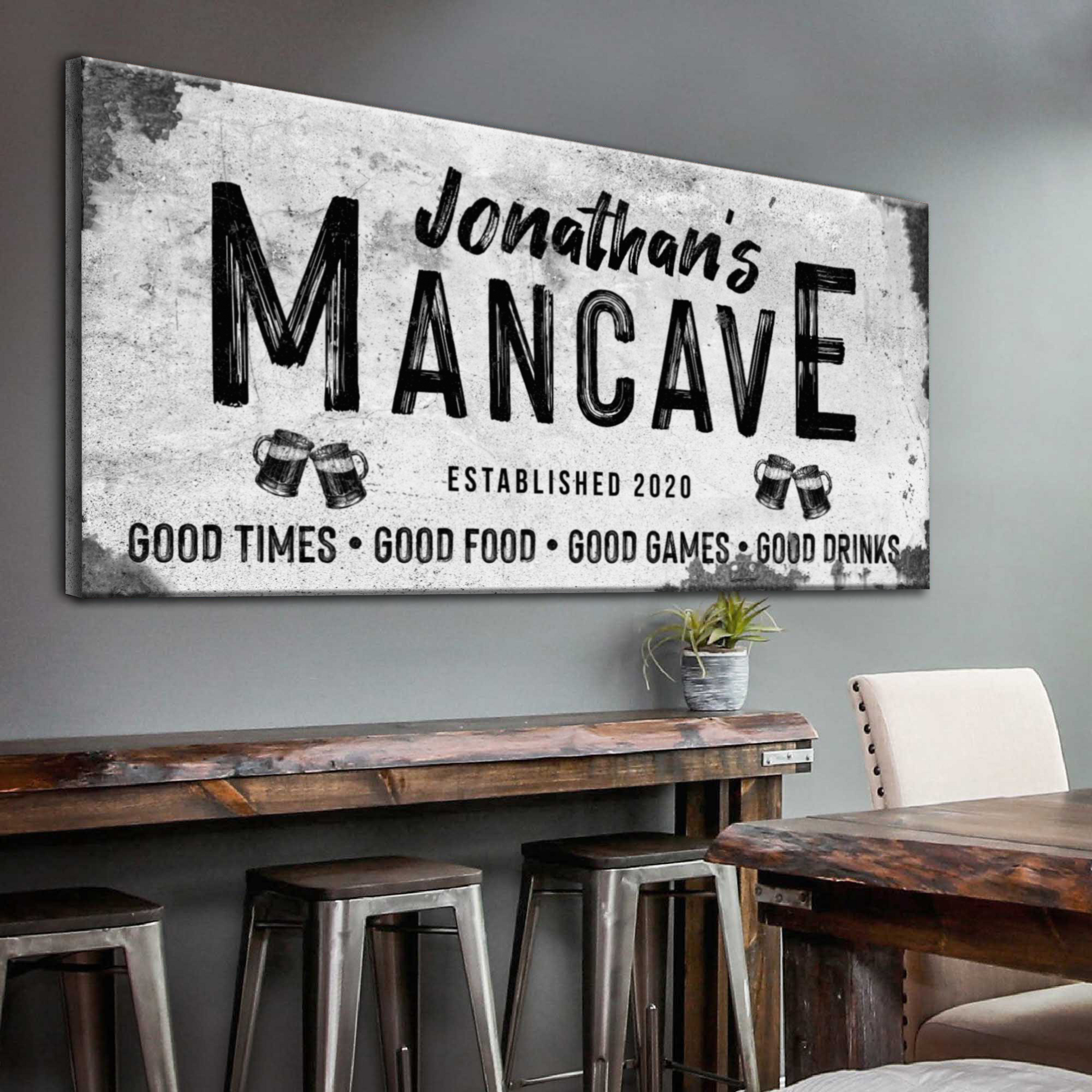 Good Times Man Cave Sign III