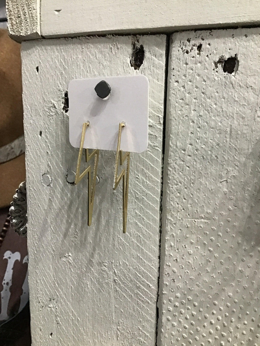 Lightning bolt earrings