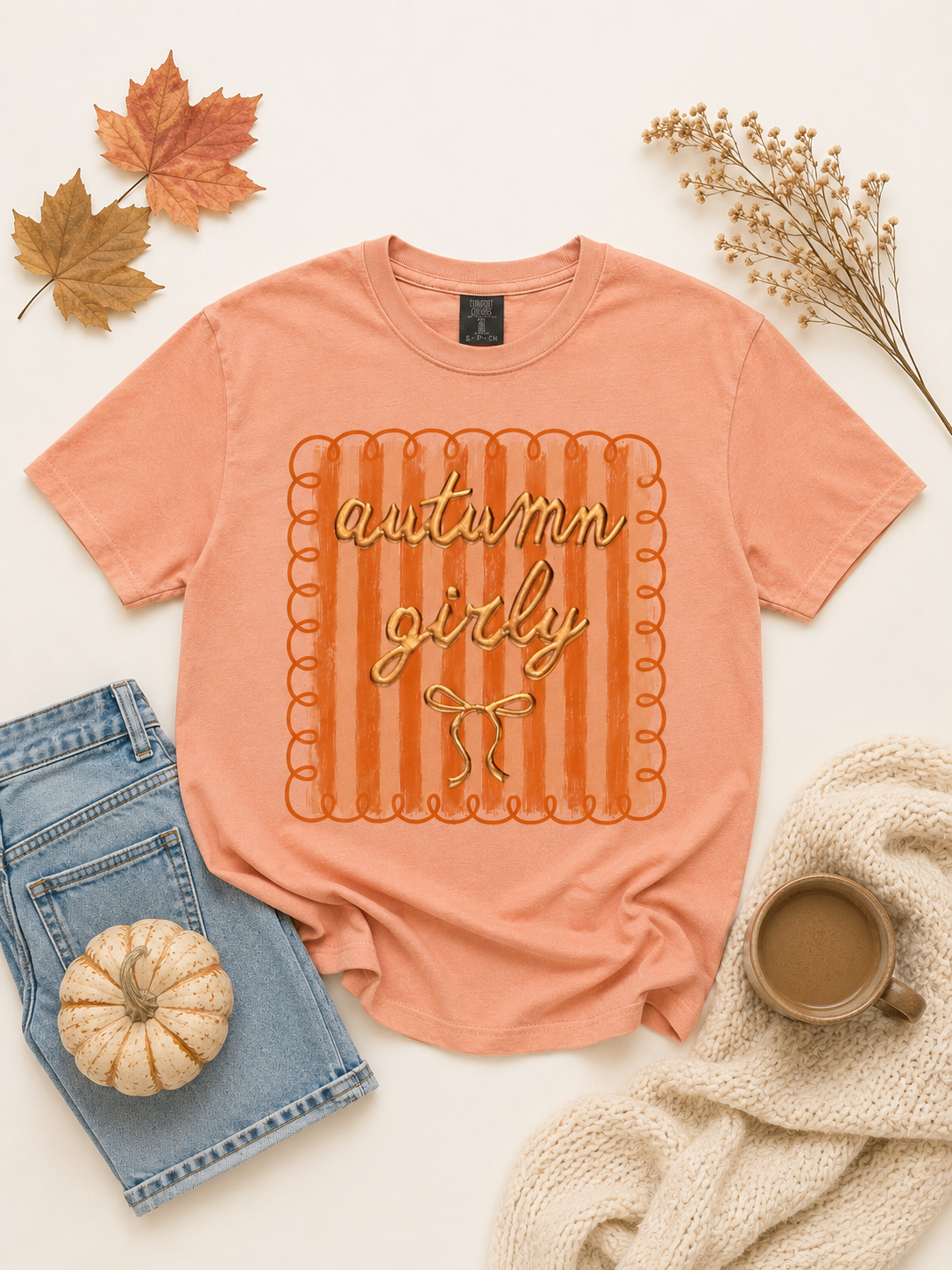 Autumn Girly Graphic T-Shirt