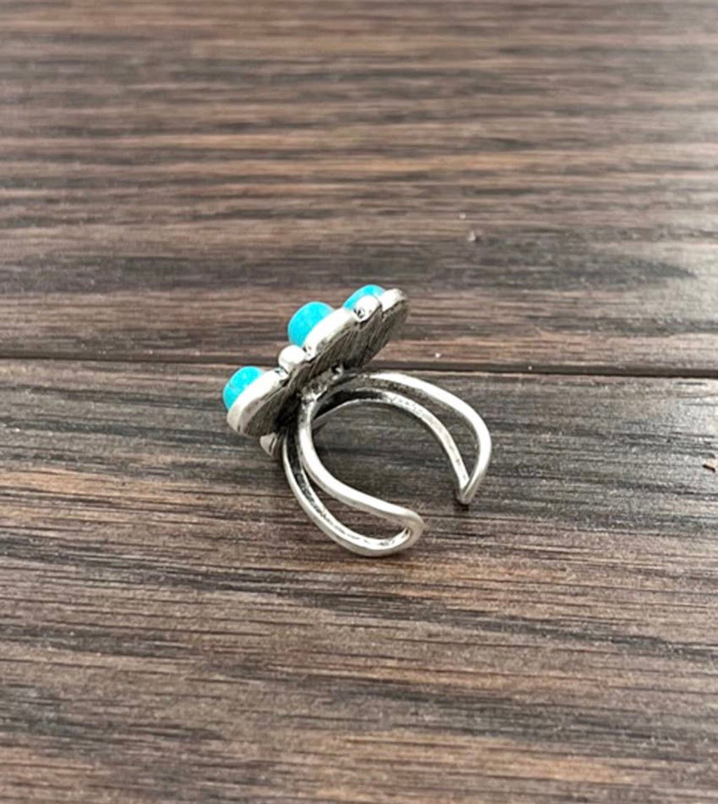 Faux Western Turquoise Ring
