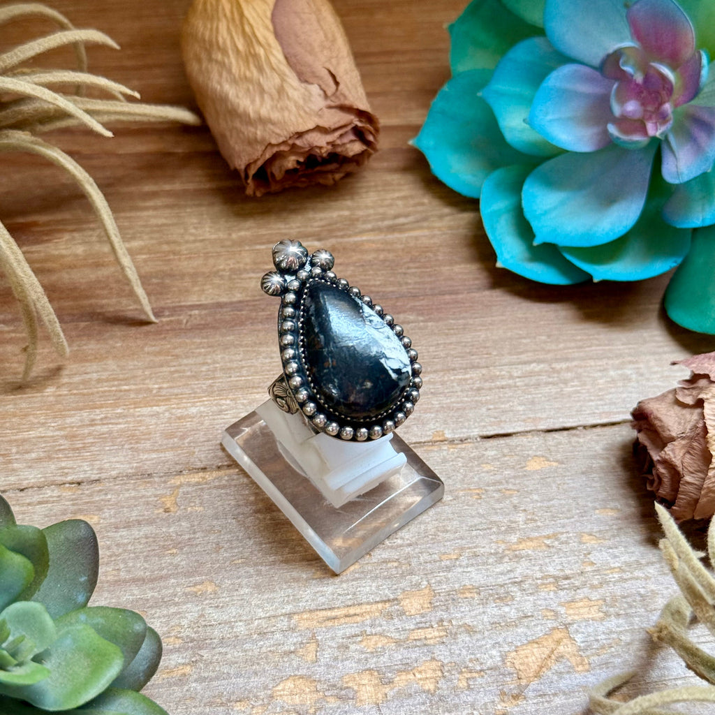 MJ White Buffalo Adjustable Ring