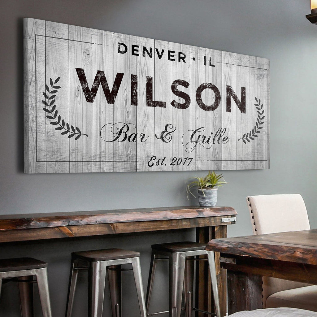 Bar and Grill Sign IV