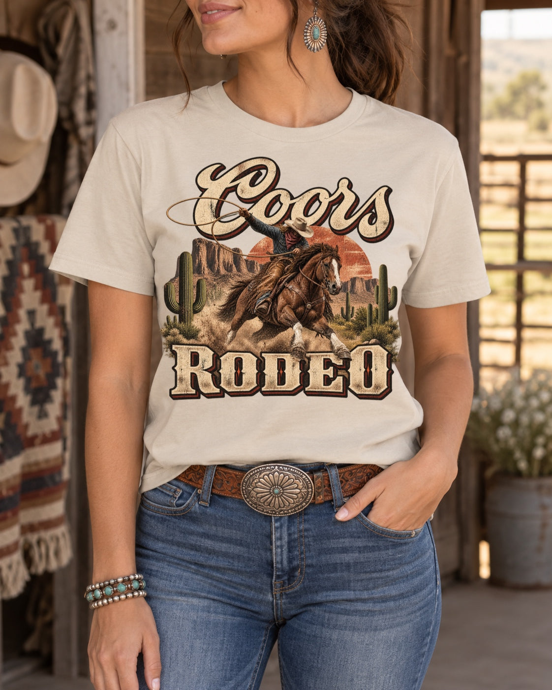 Beer Rodeo Western Graphic Tee