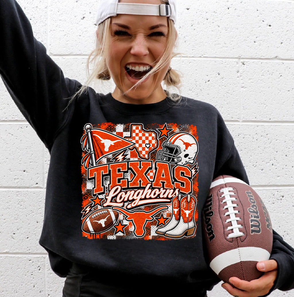 College Game Day T-Shirt | Choose Your Team | Black Gildan Softstyle