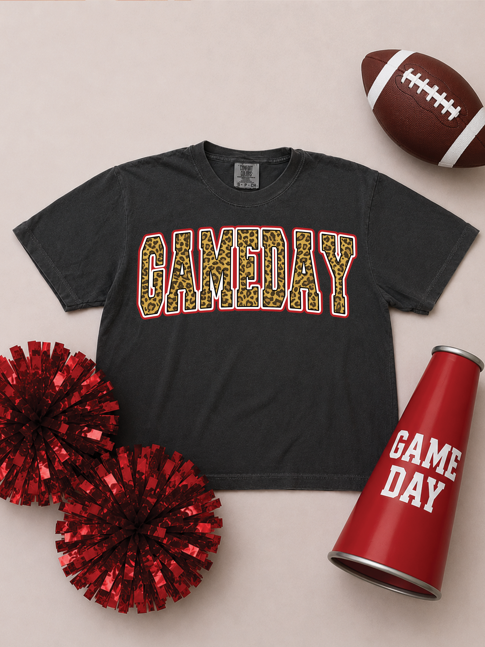 Game Day Block Graphic Comfort Color Boxy T-Shirt