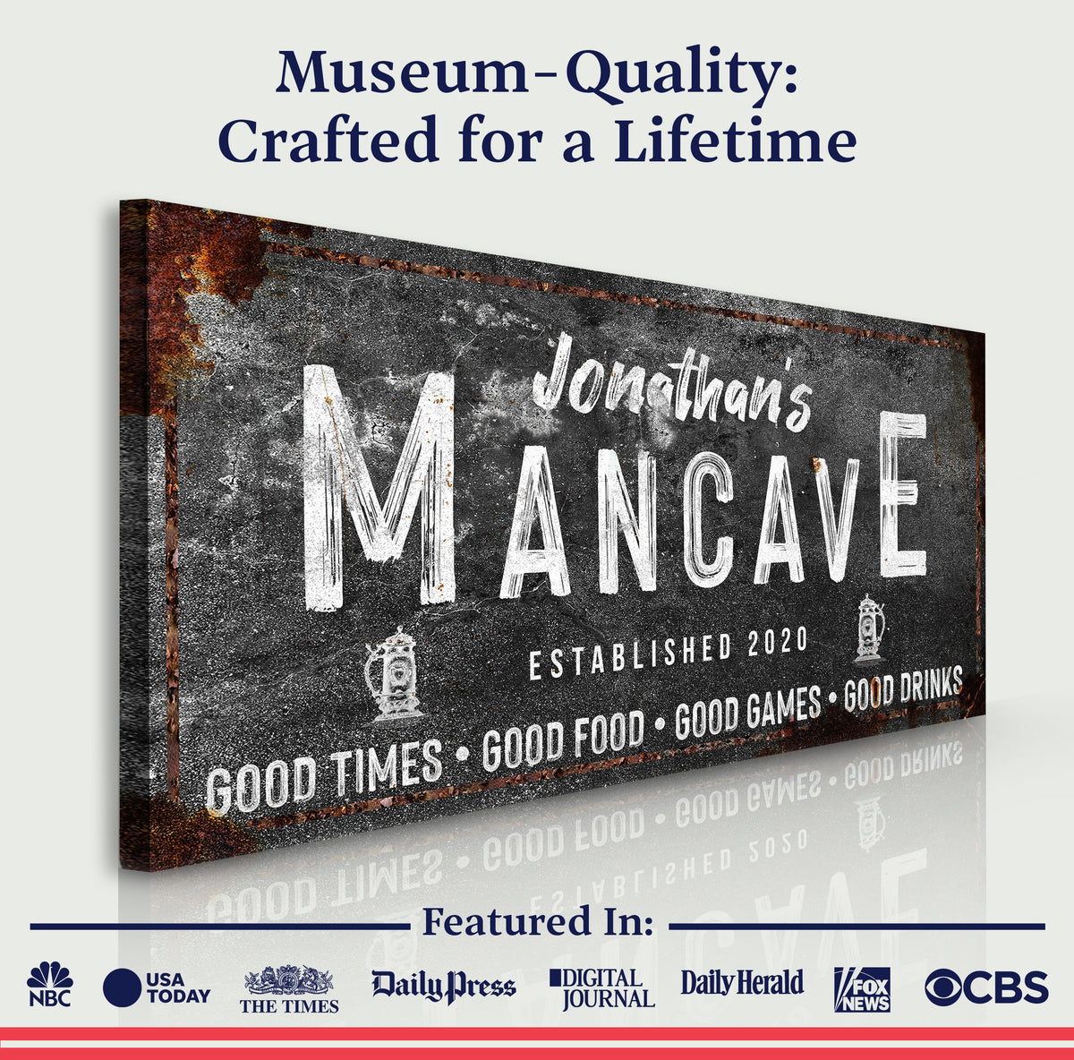 Good Times Man Cave Sign