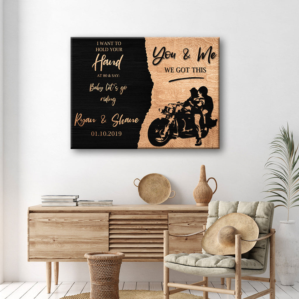 We Got This Bikers Couple Sign