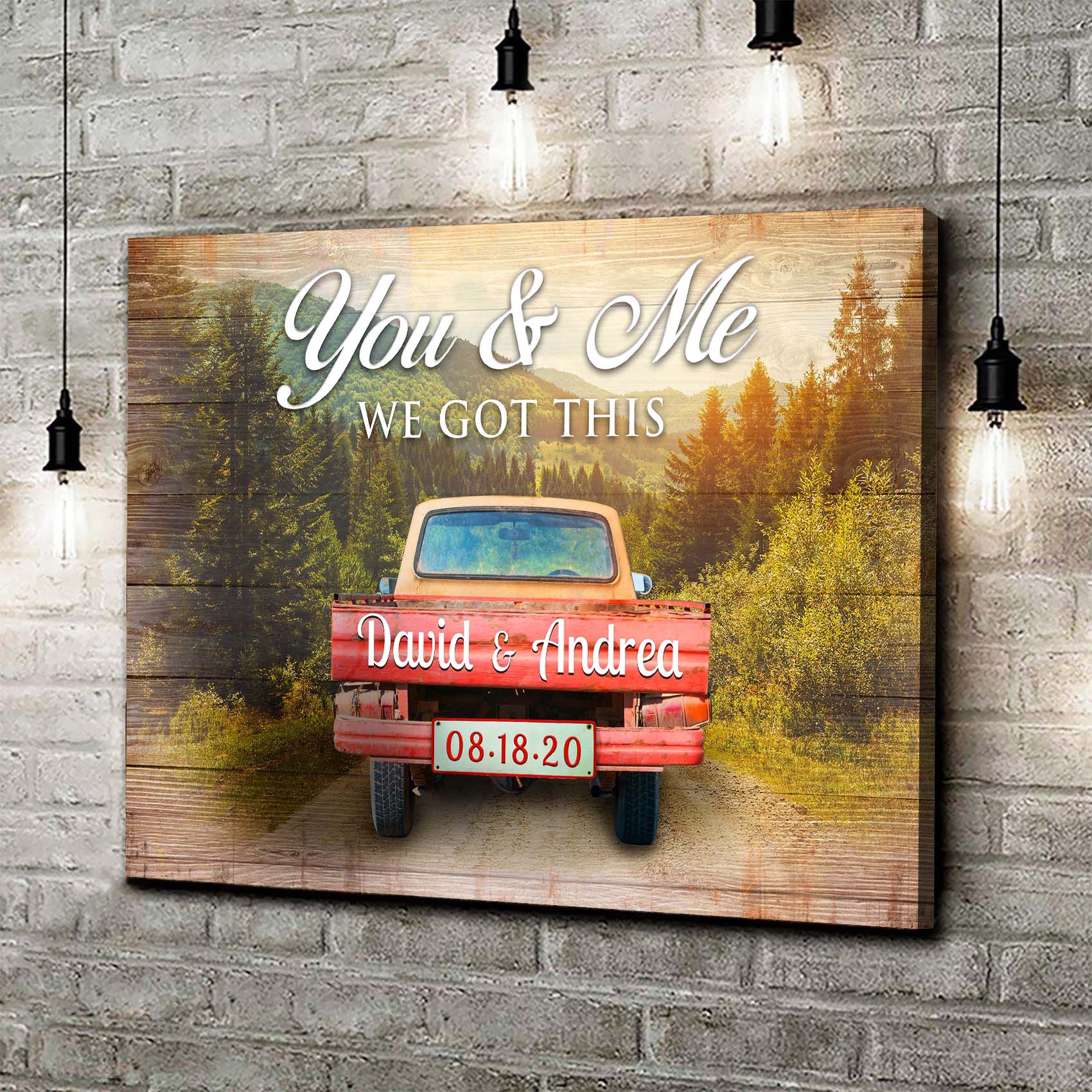 We Got This Couple Red Truck Sign