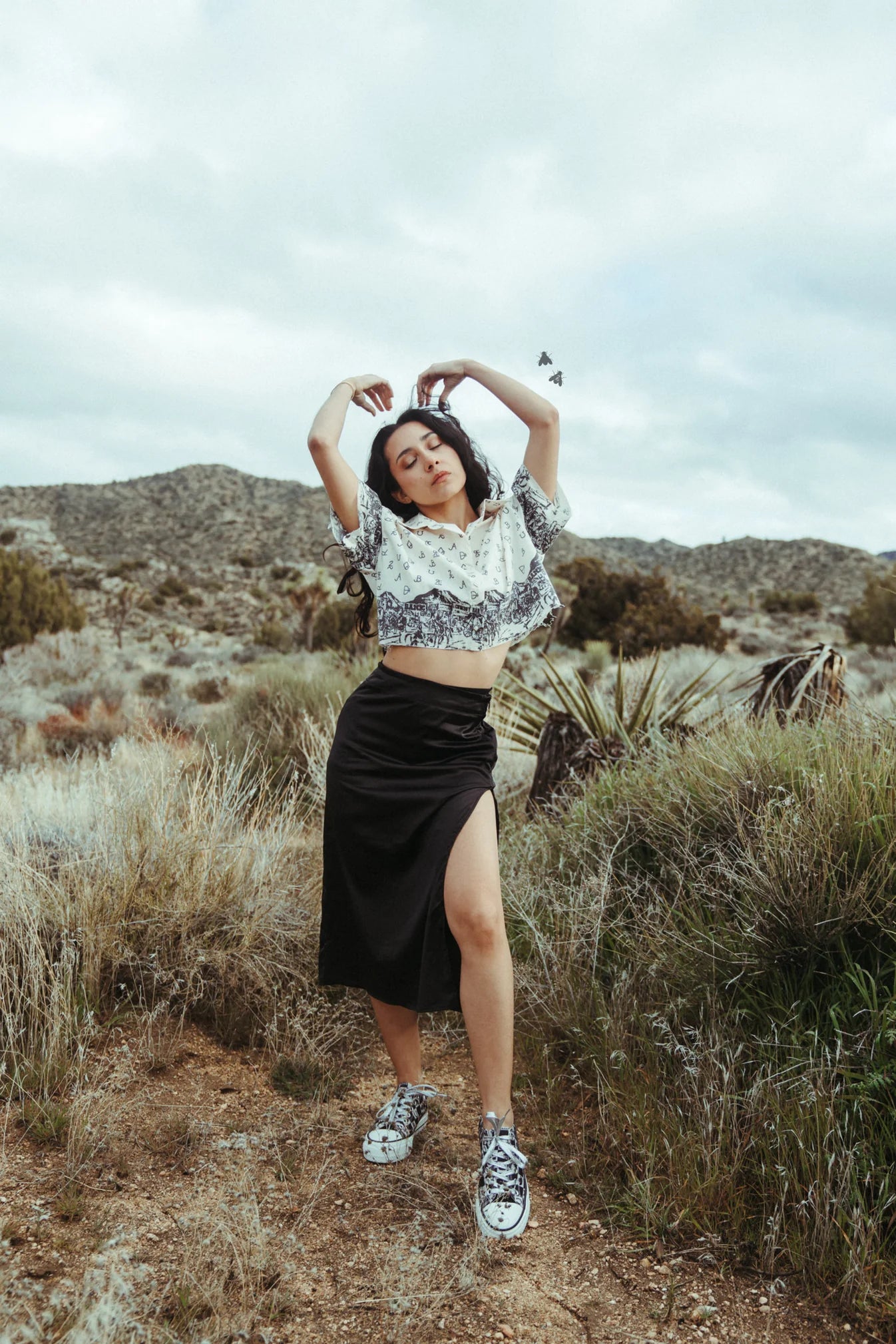 Slitastic skirt
