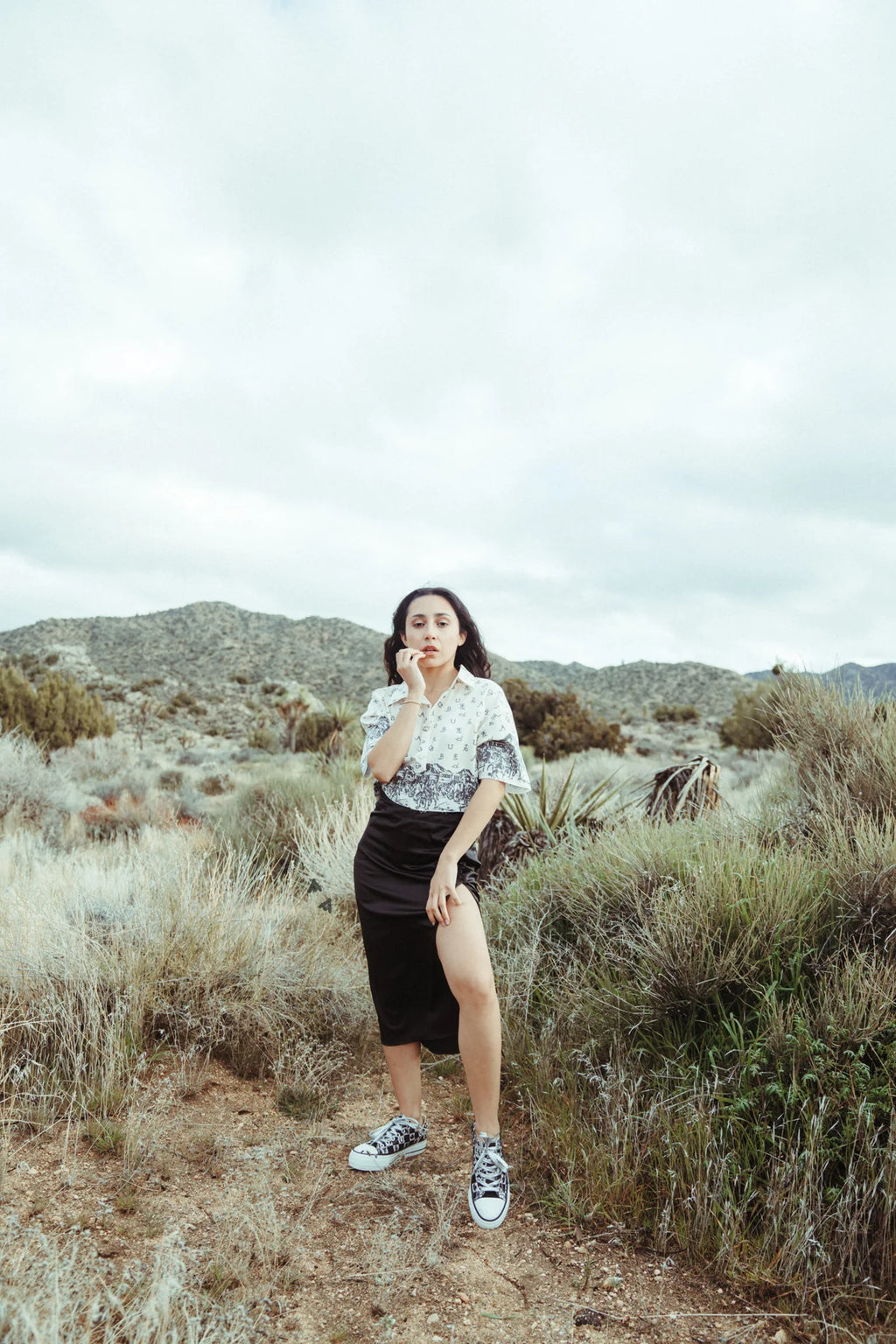 Slitastic skirt