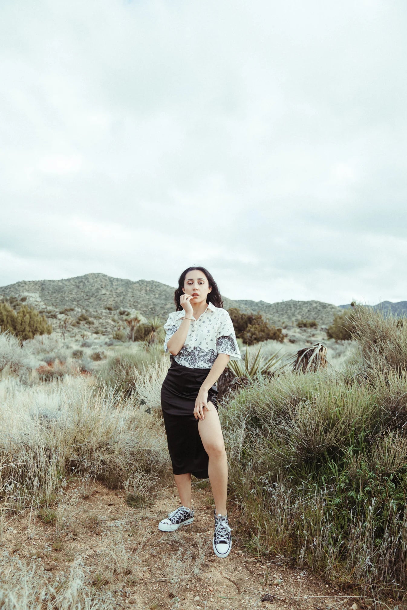 Slitastic skirt