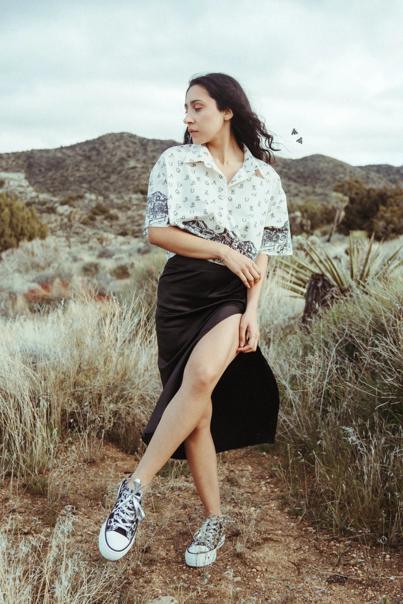 Slitastic skirt
