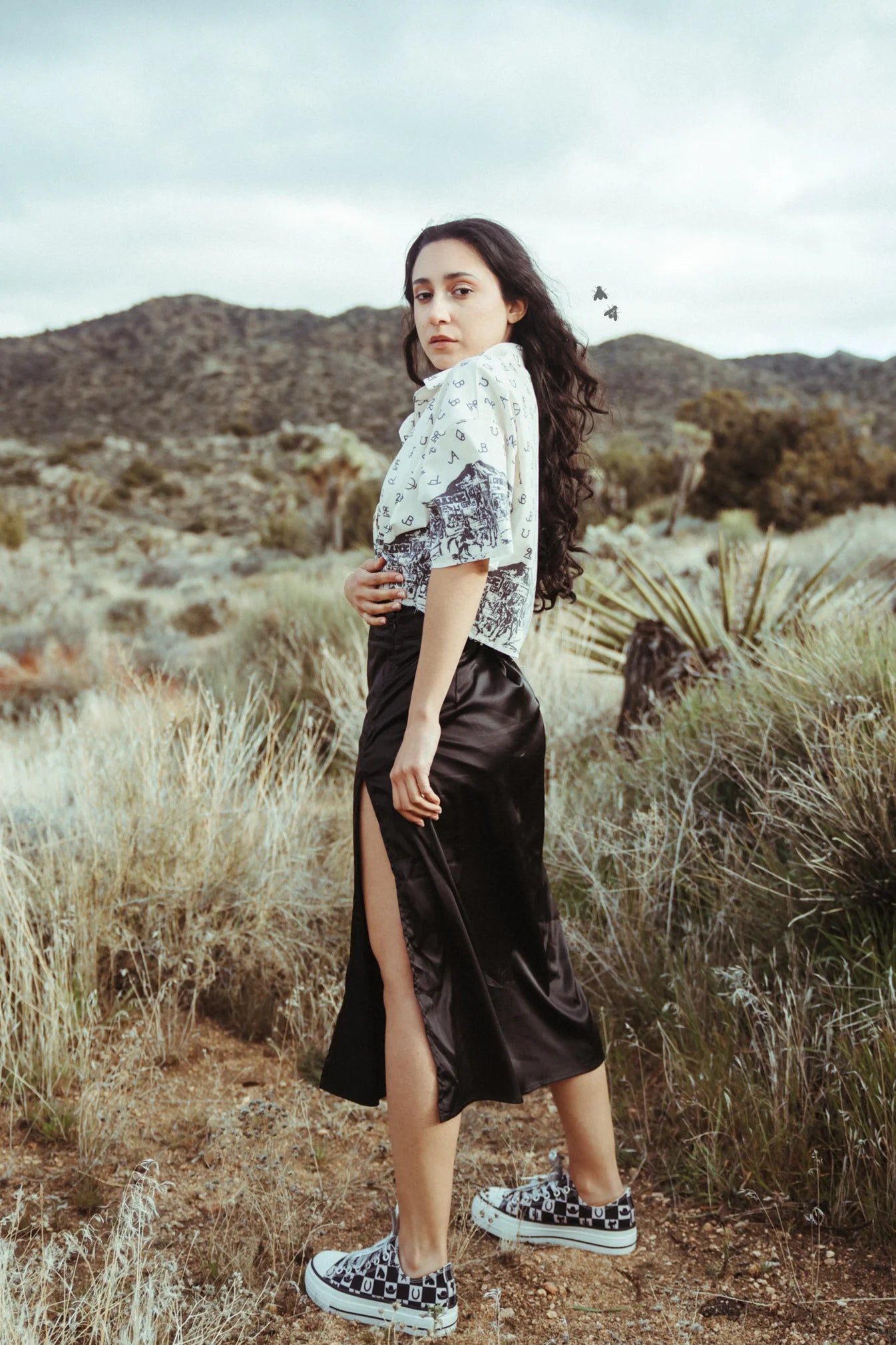 Slitastic skirt