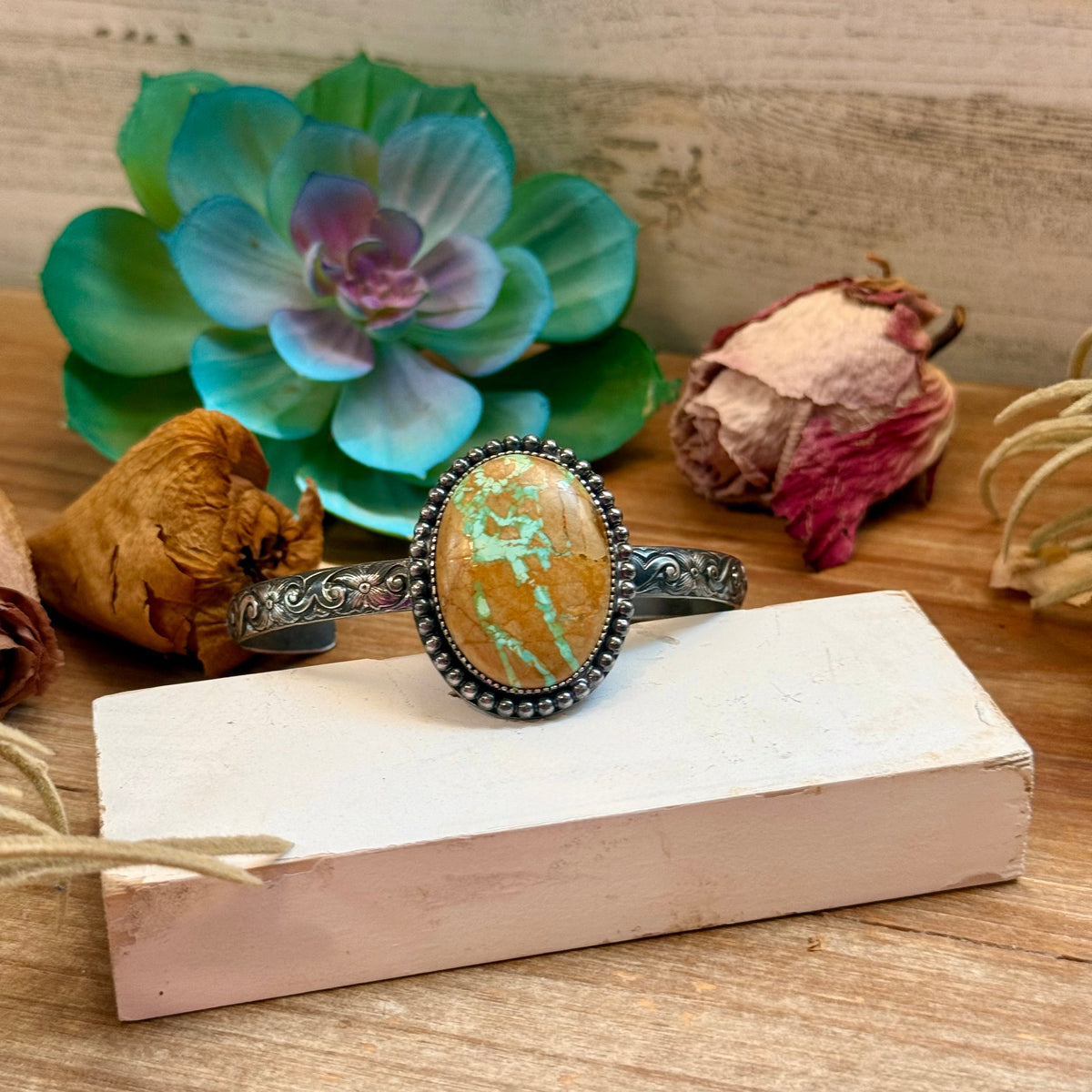 MJ Royston Turquoise Statement Cuff