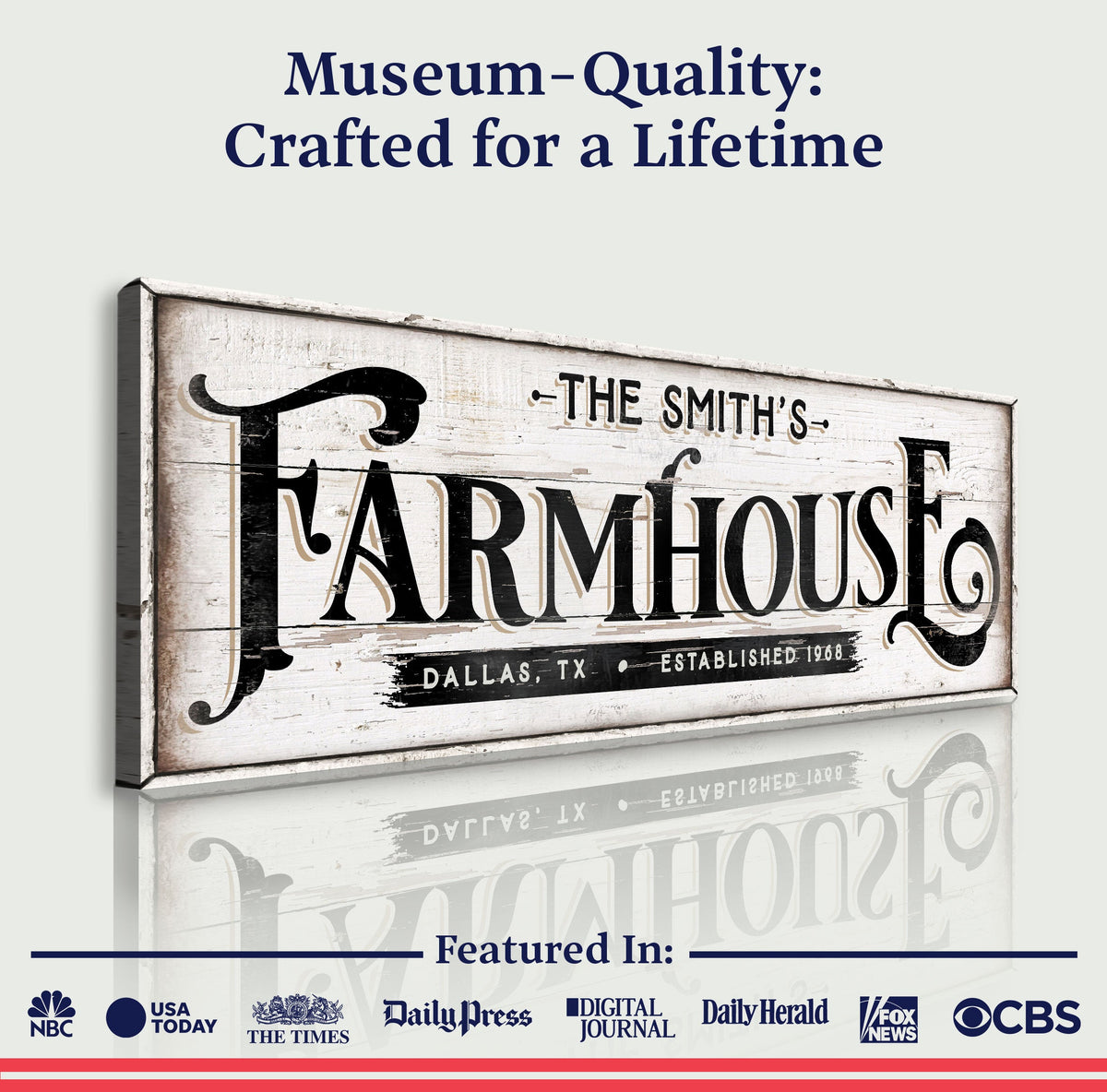 Vintage Rust Farmhouse Sign III