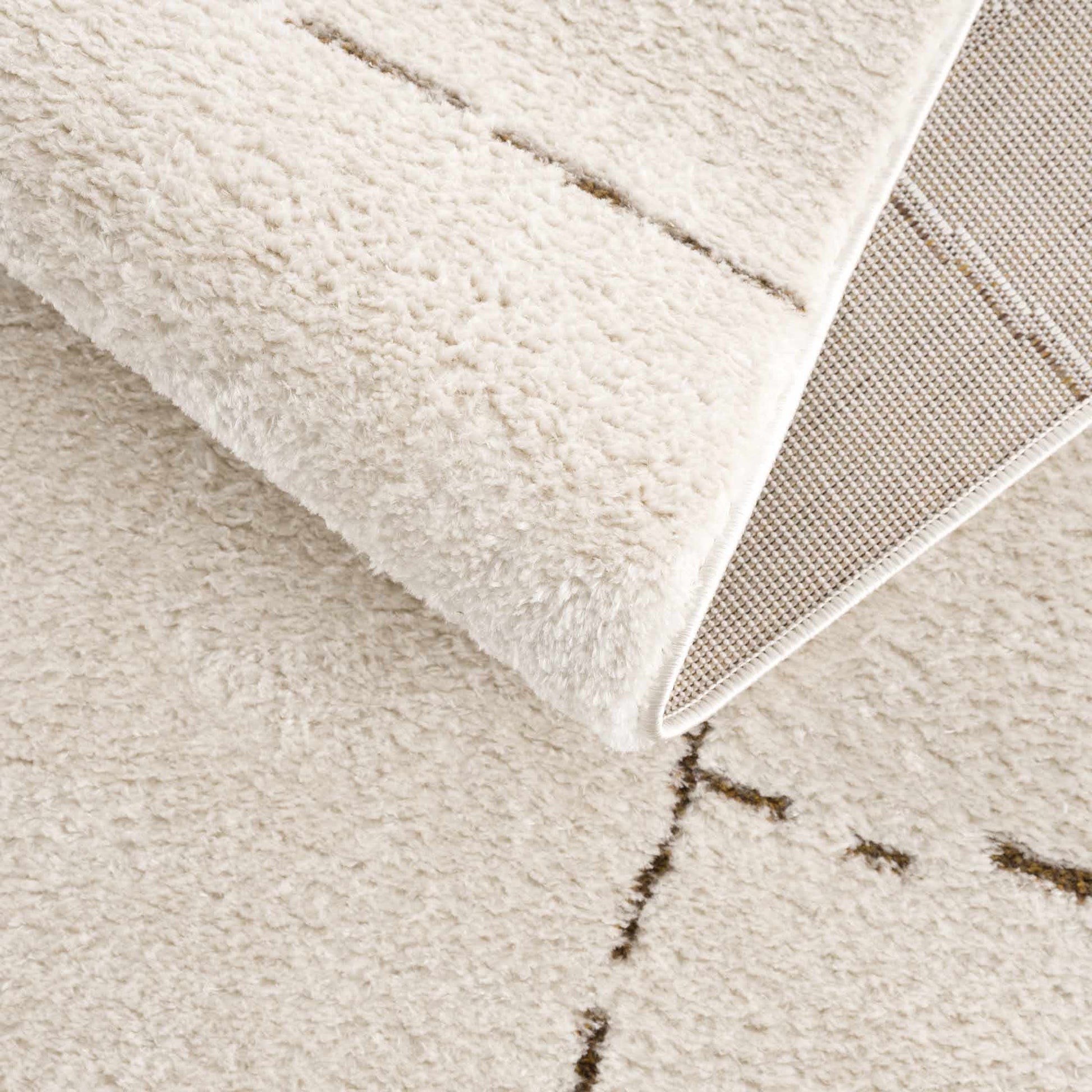 Koume Ivory & Brown Area Rug