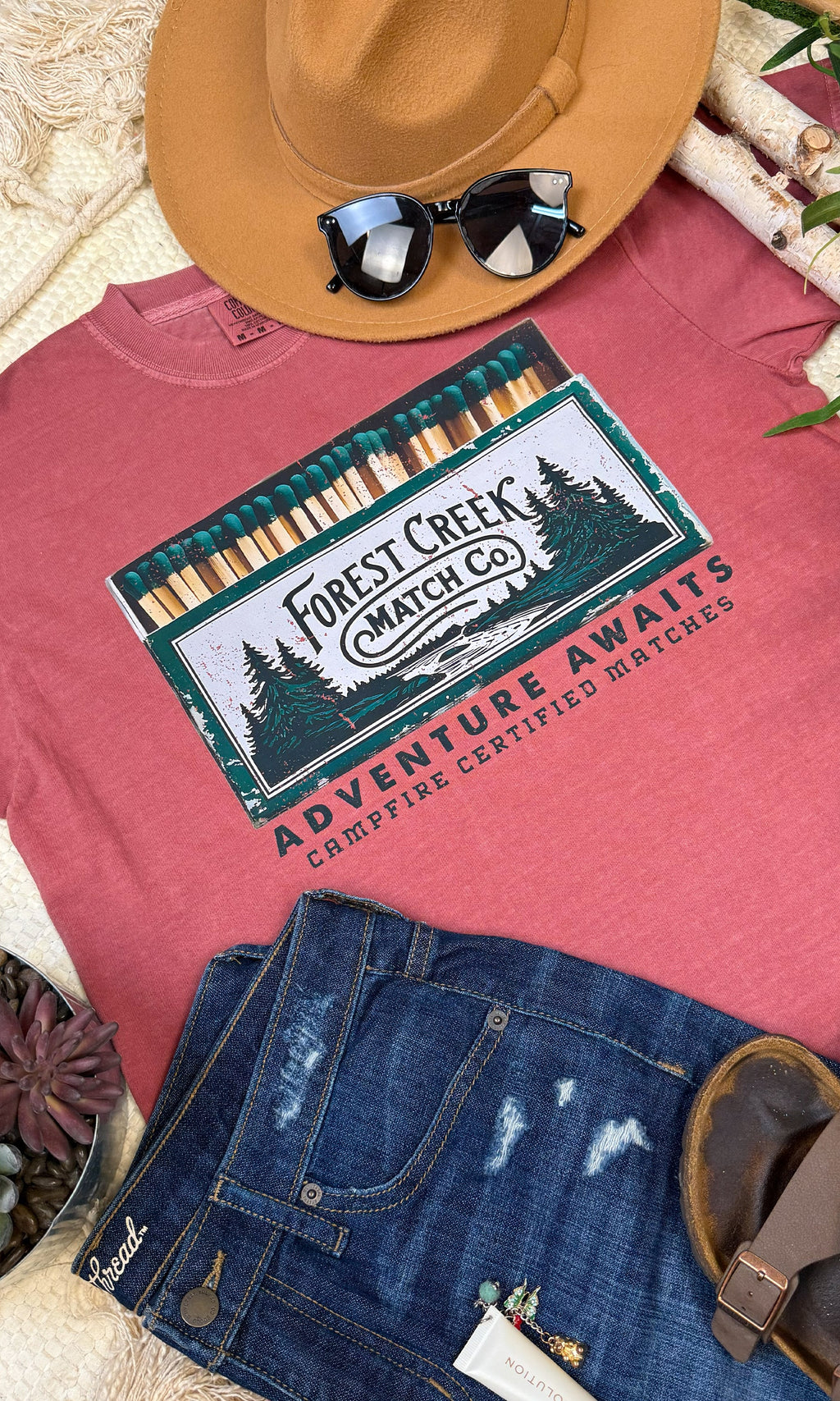 Forest Creek Match Co. Comfort Color Graphic T-Shirt