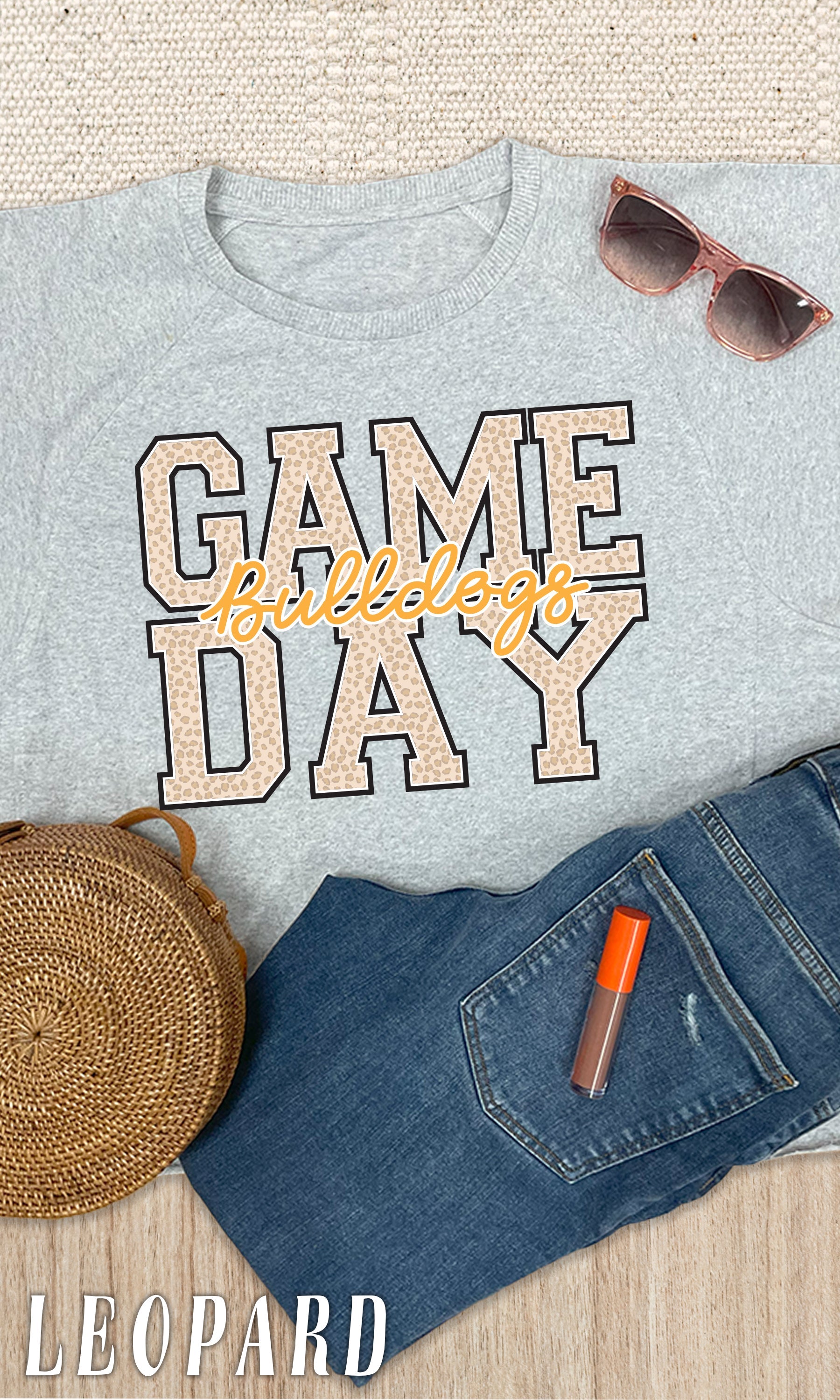Game Day Custom Pattern Graphic Sweatshirt