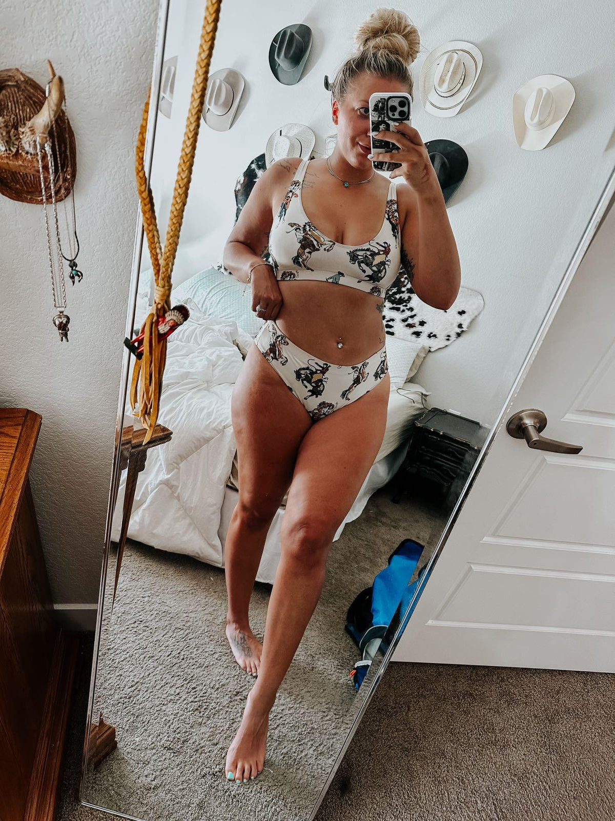 Baha Ranch Yeehaw Vintage Cowgirl Bikini