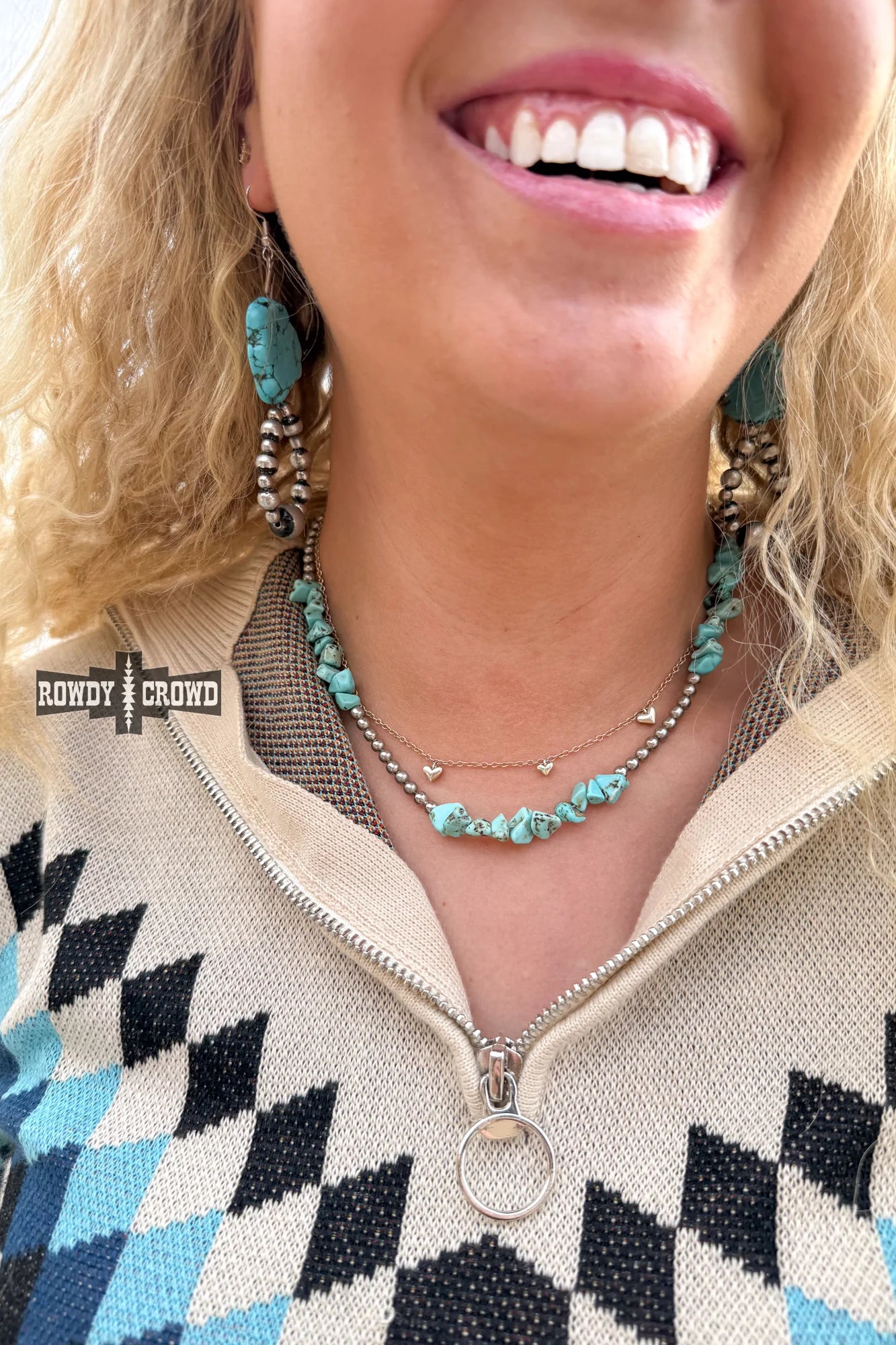Rockin' w/turq Necklace
