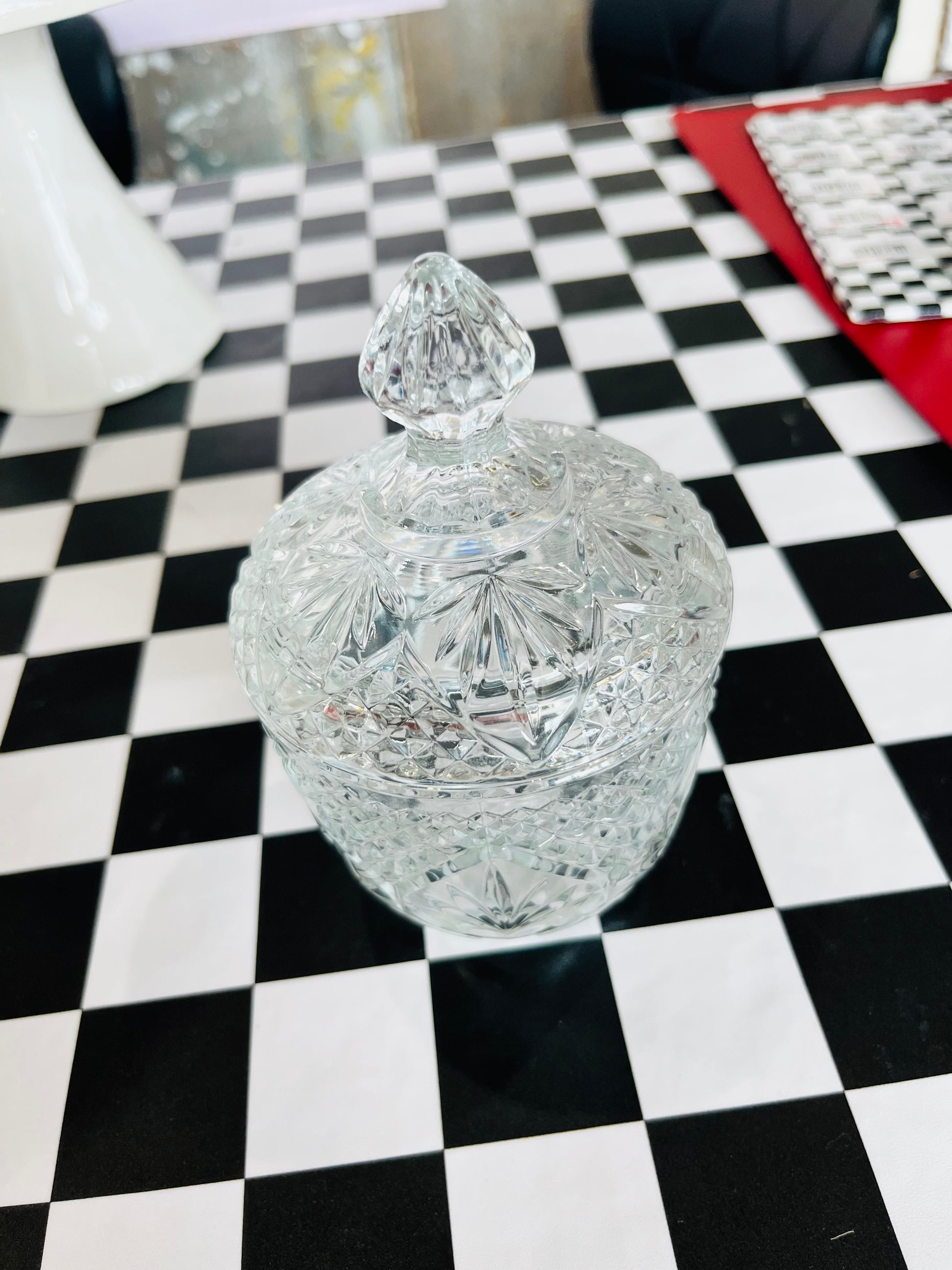 Retro Glass Candy Dish