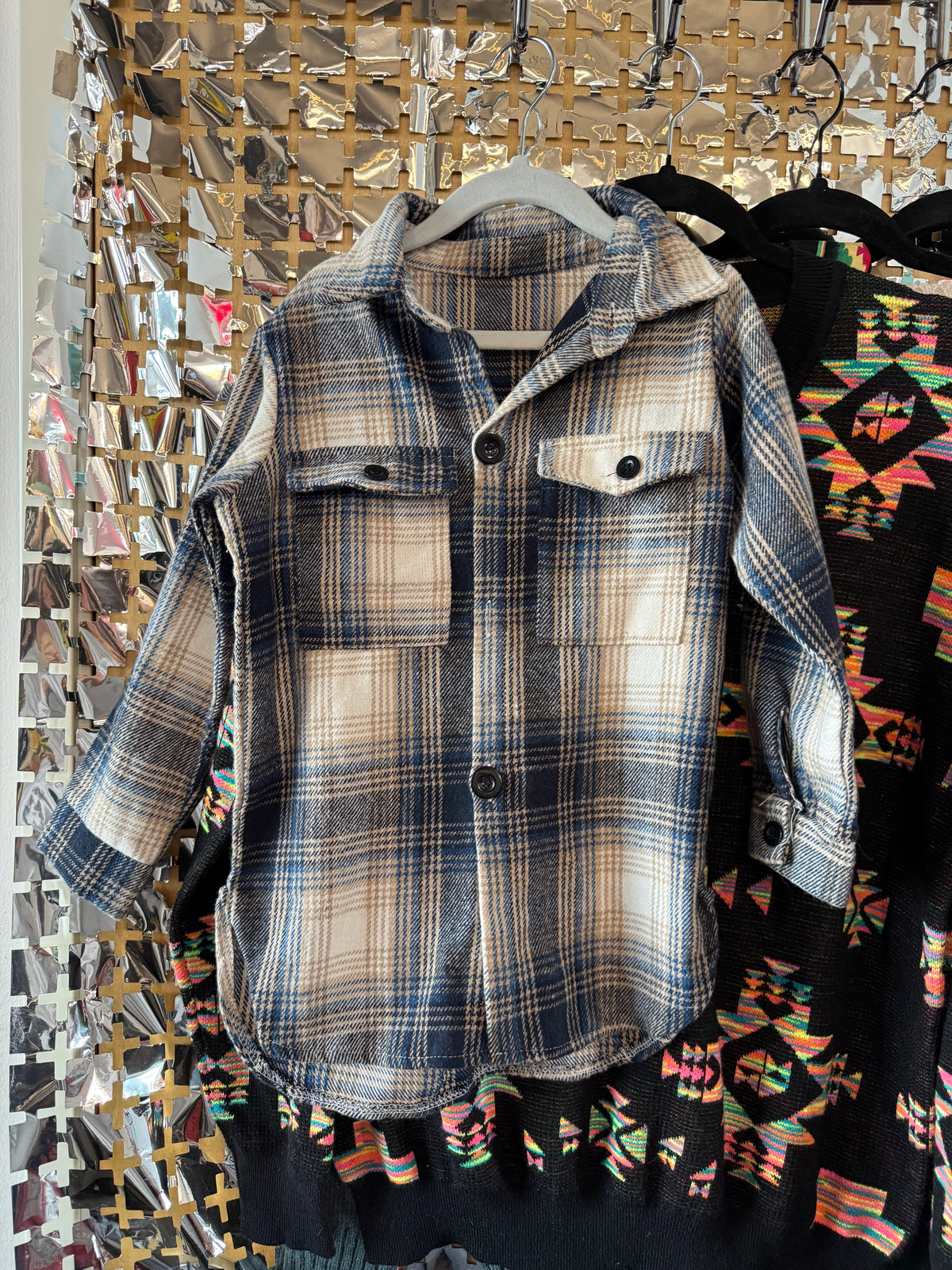 Youth Plaid Shacket