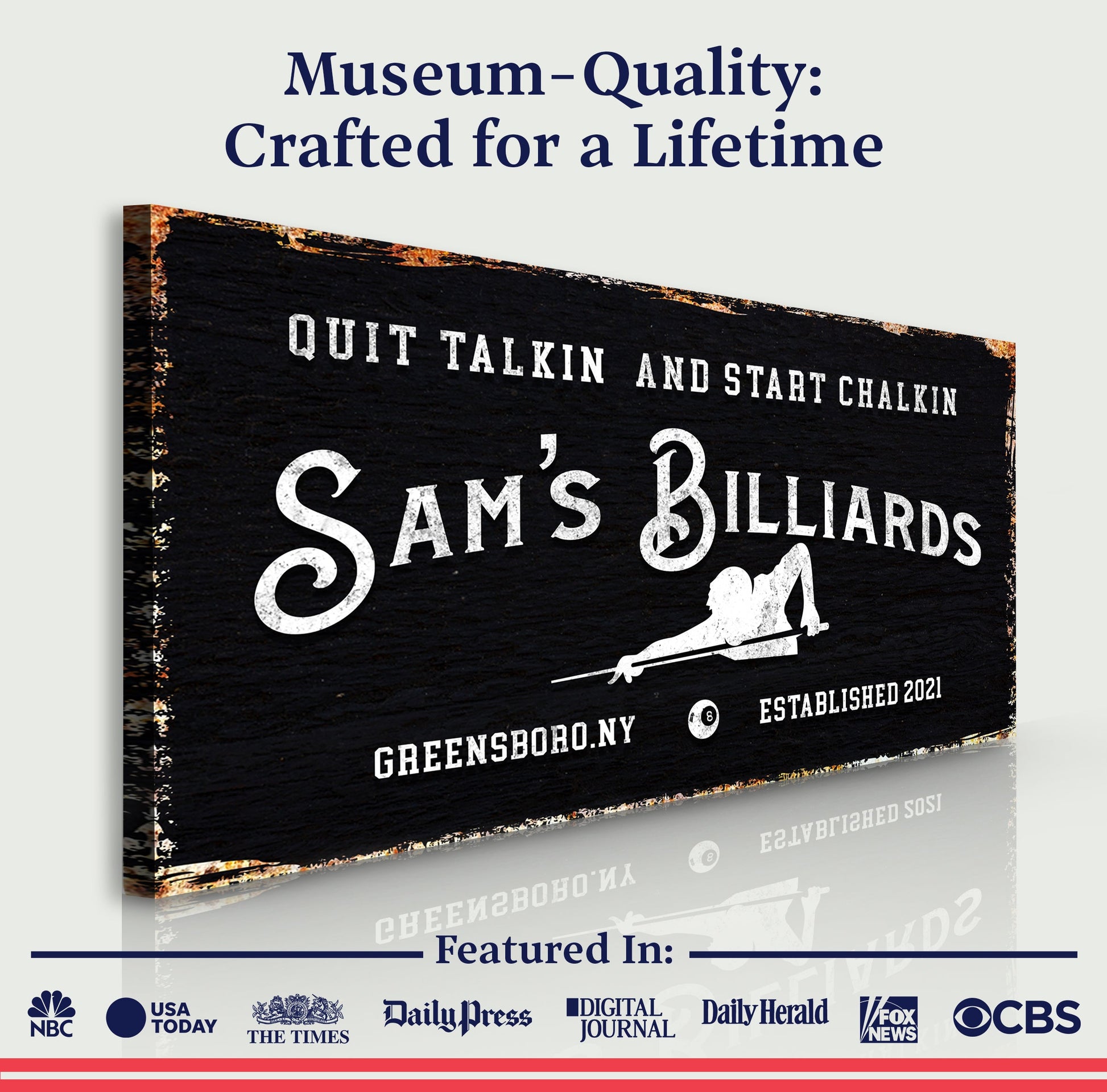 Billiards Room Sign