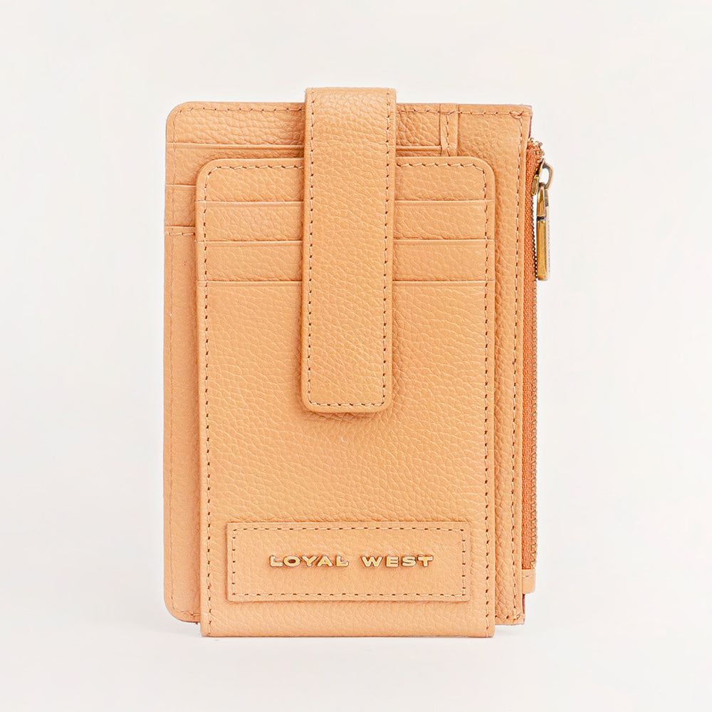 Loyal West Blossom Card Holder for Women with handtooled leather for everyday use
