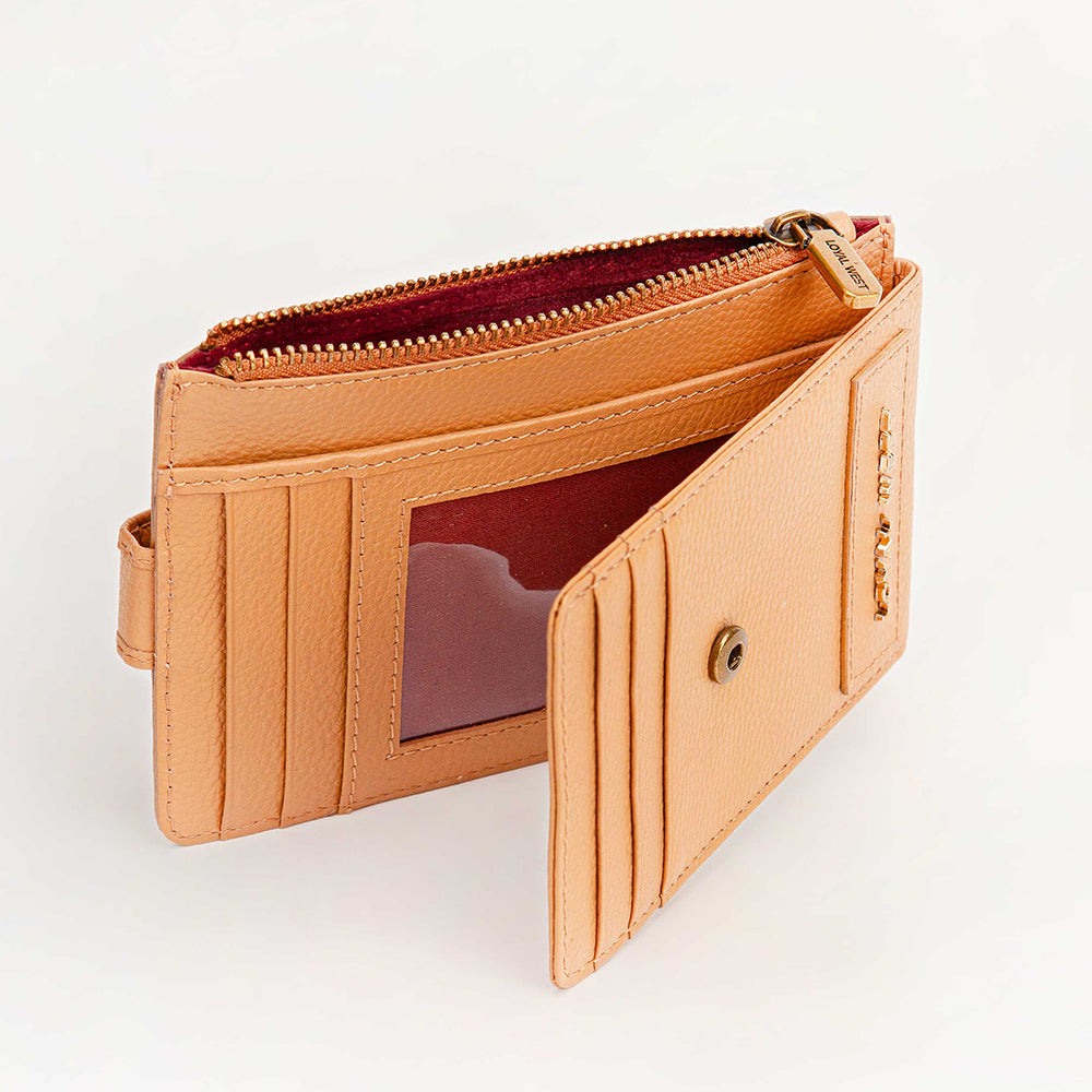 Loyal West Blossom Card Holder for Women with handtooled leather for everyday use