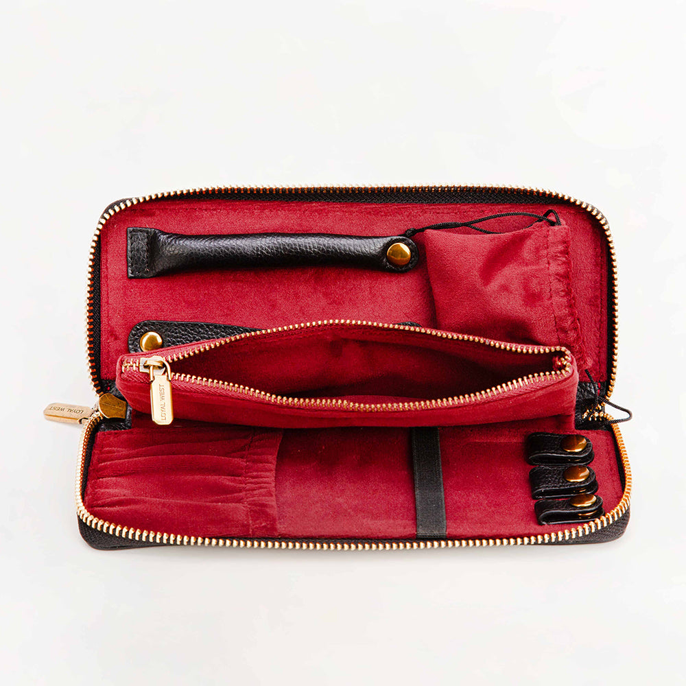 Loyal West Ranch Road Cowhide Jewellery Case