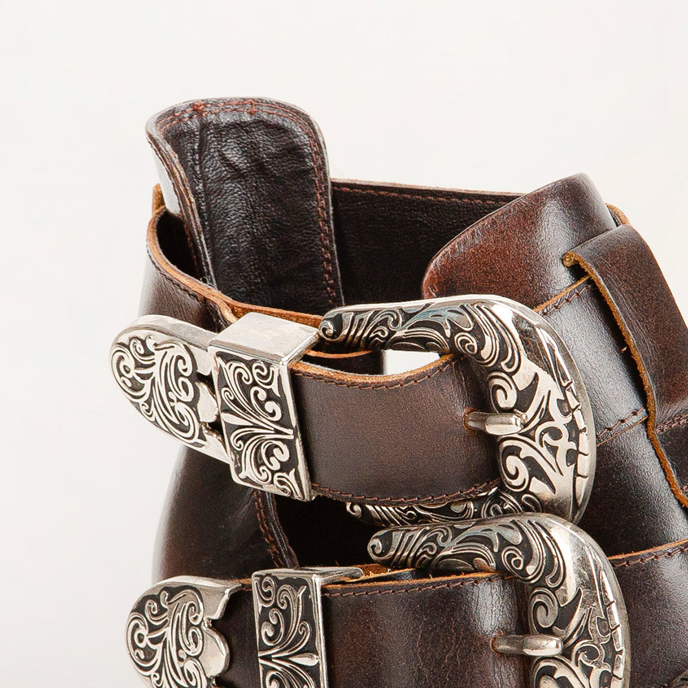 Loyal West Rodeo Ankle Bootie In Calfskin