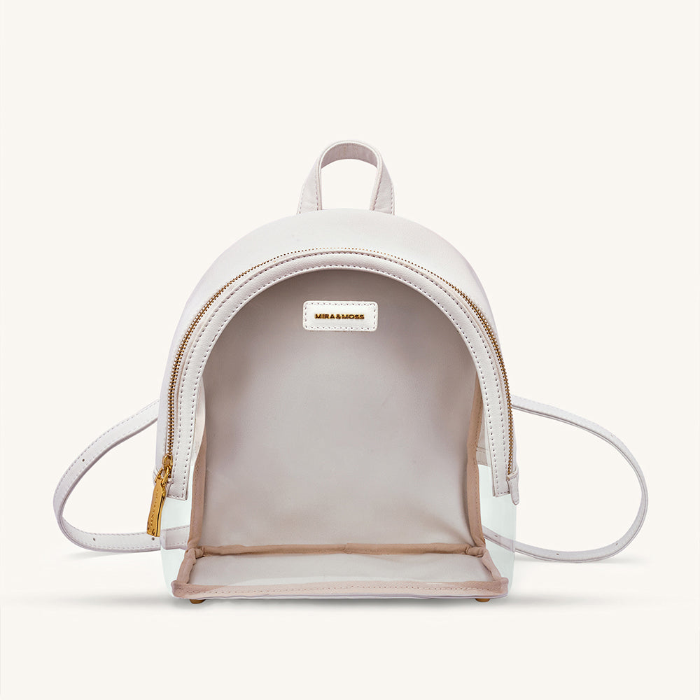 Mira & Moss Francine Clear Backpack - Ivory