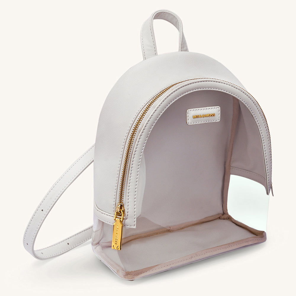 Mira & Moss Francine Clear Backpack - Ivory