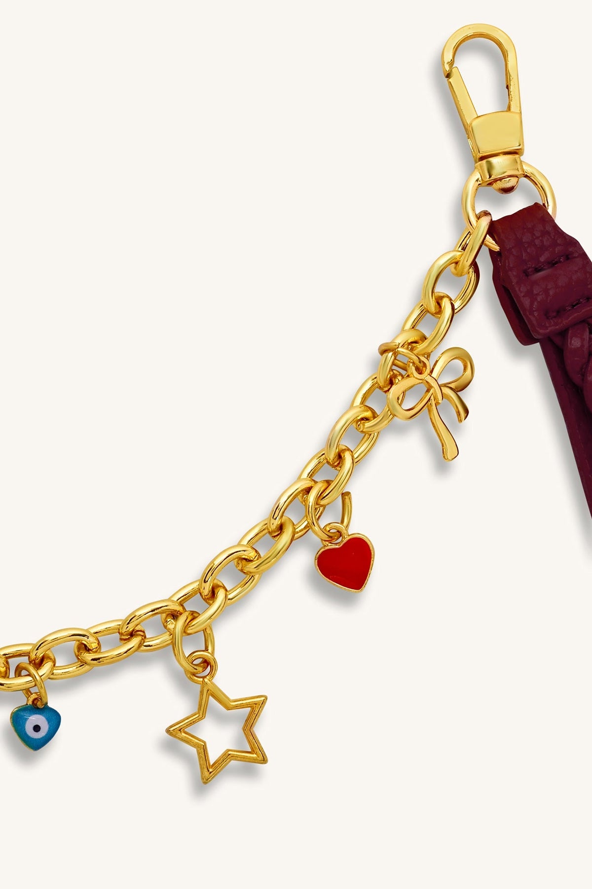 Mira & Moss Celeste Charm Chain - Plum Brown
