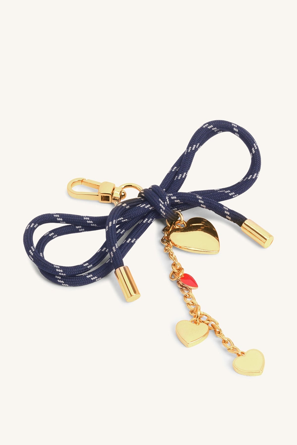 Mira & Moss Cupid Bow Bag Charm - Navy