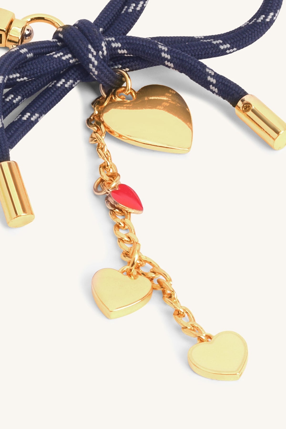 Mira & Moss Cupid Bow Bag Charm - Navy