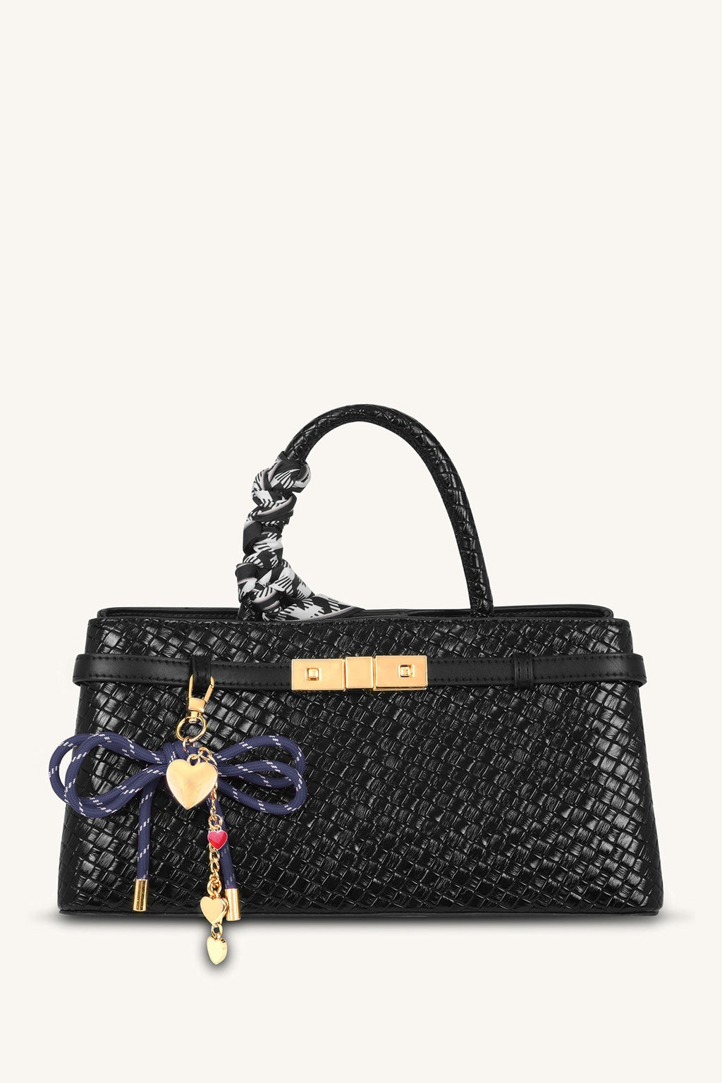 Mira & Moss Cupid Bow Bag Charm - Navy