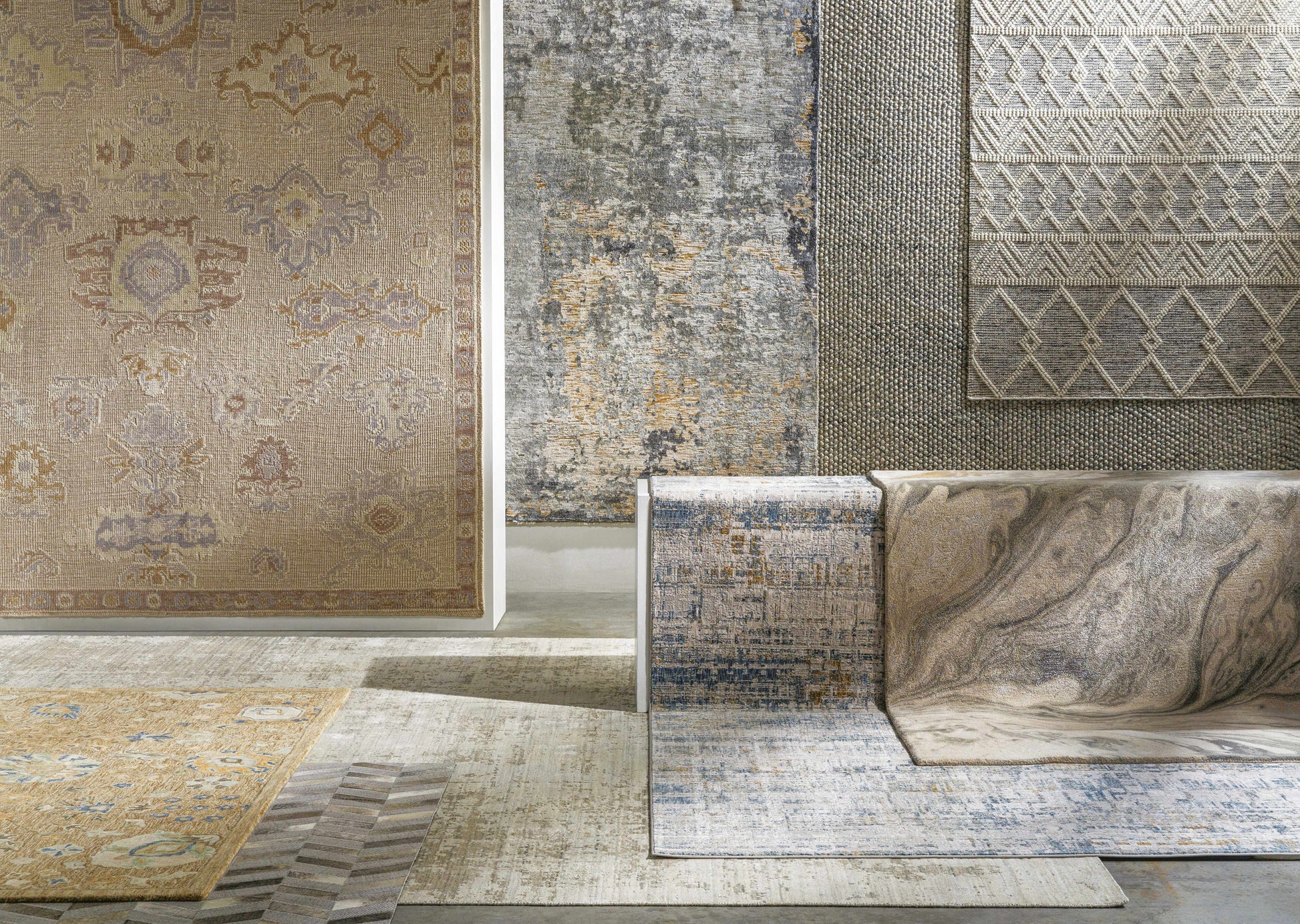 Hughesdale Distorted Lines Luxe Area Rug