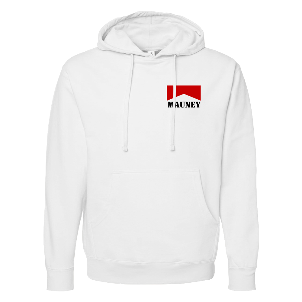 Mauney Logos White Mauney Classic Hoodie – Red Road Rae'sd Boutique