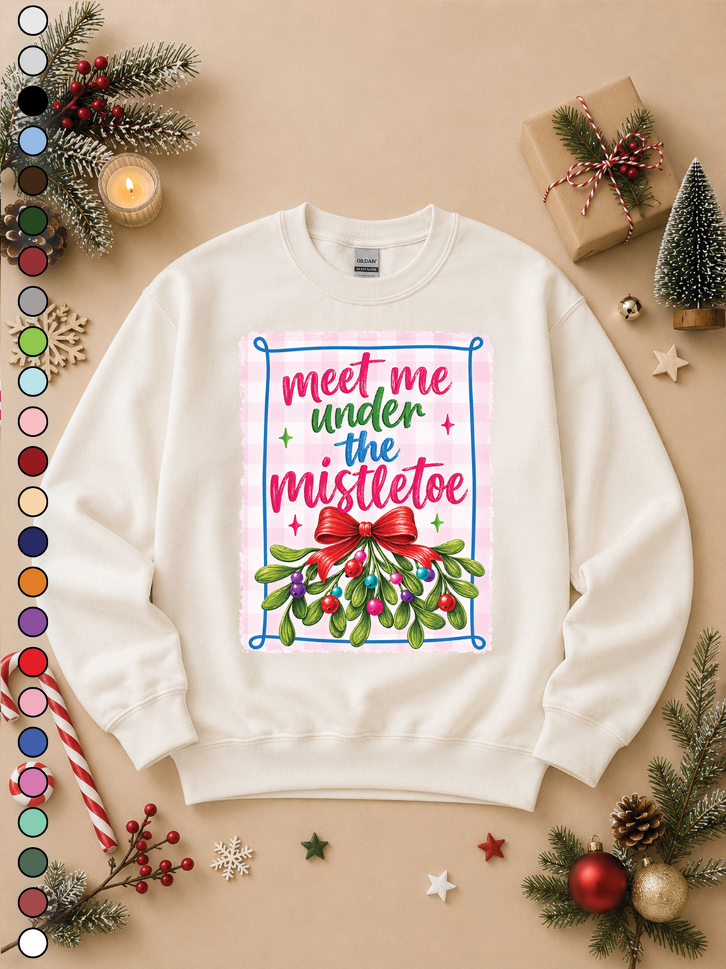 Meet Me Under The Mistletoe Graphic Sweatshirt